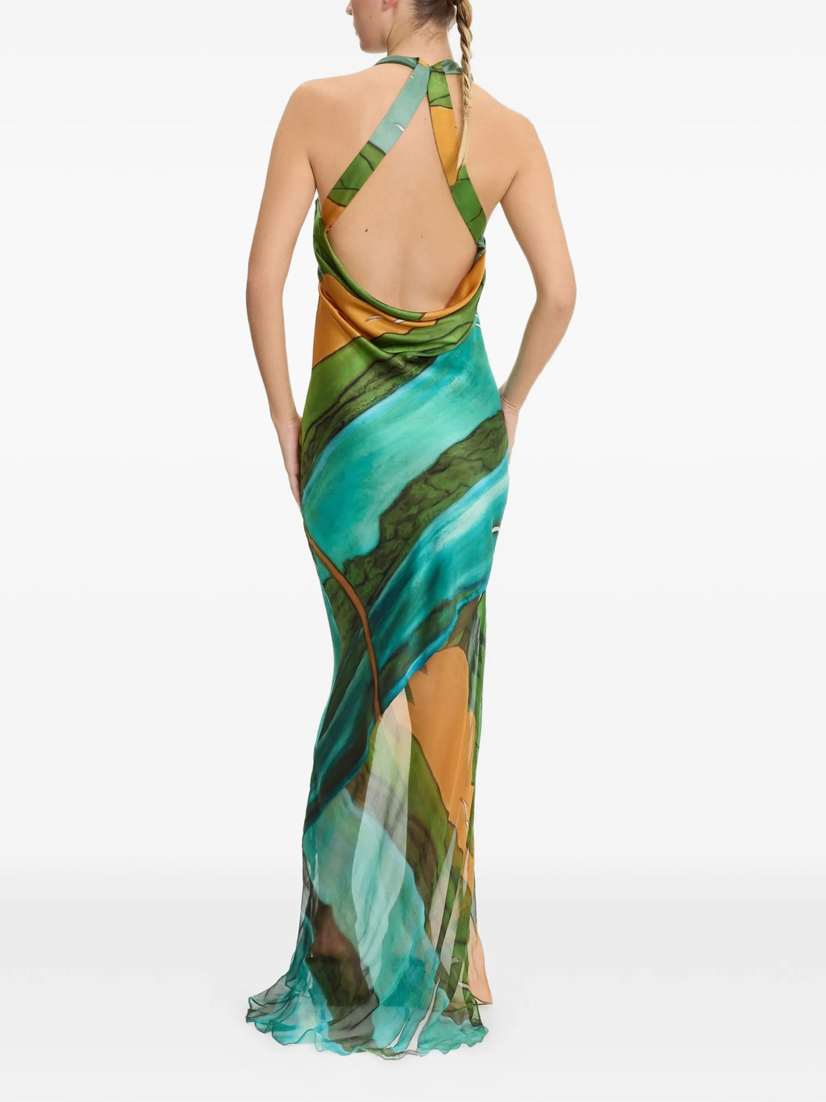 Magdalena silk long dress
