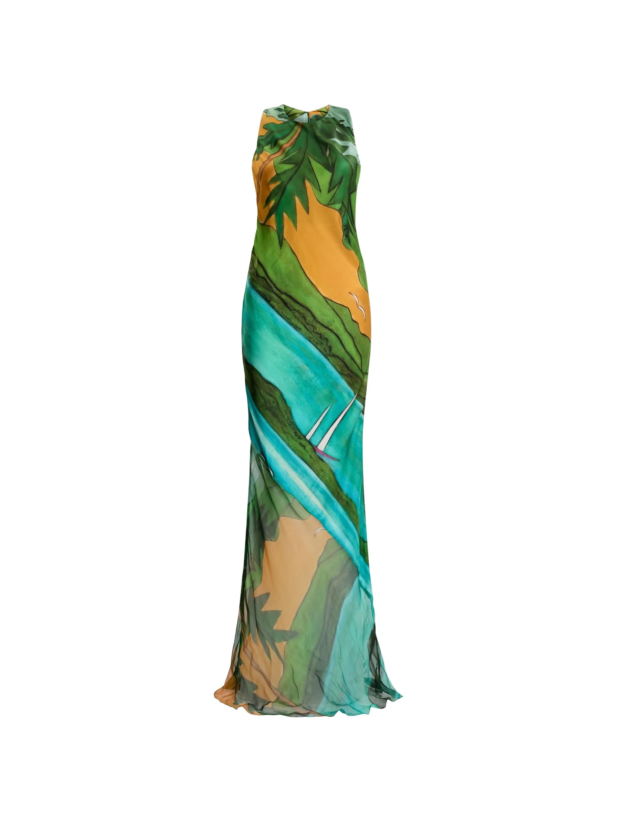 Magdalena silk long dress