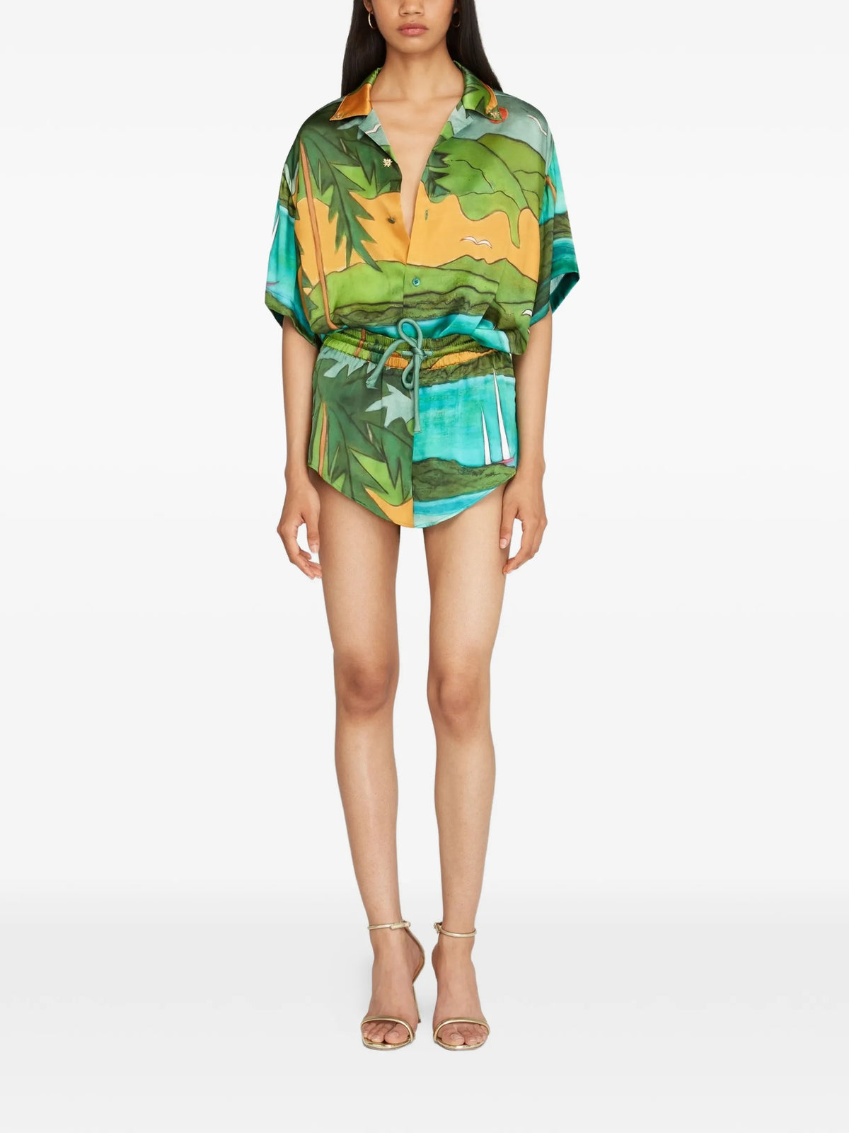 Magdalena silk shorts