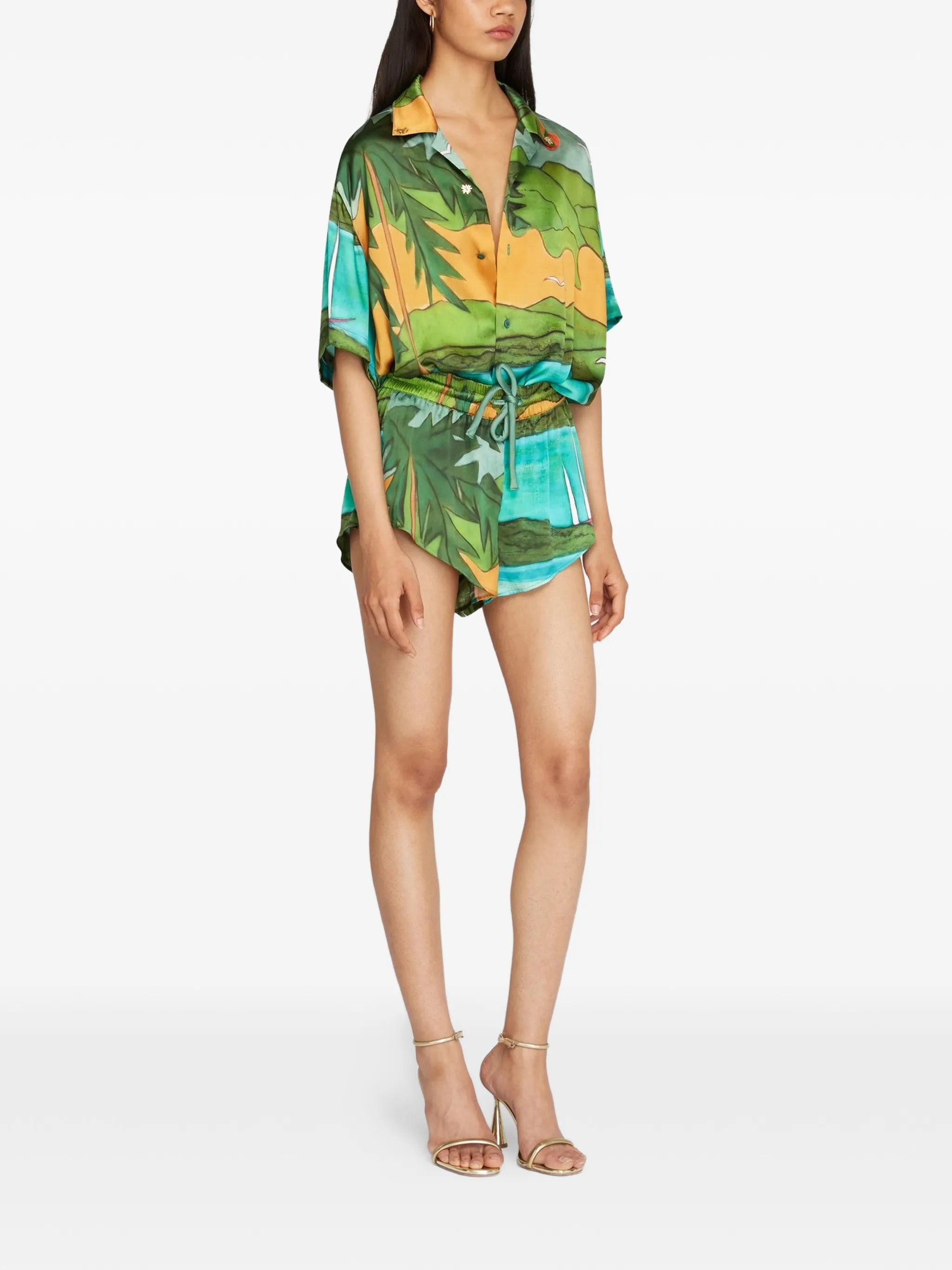 Magdalena silk shorts