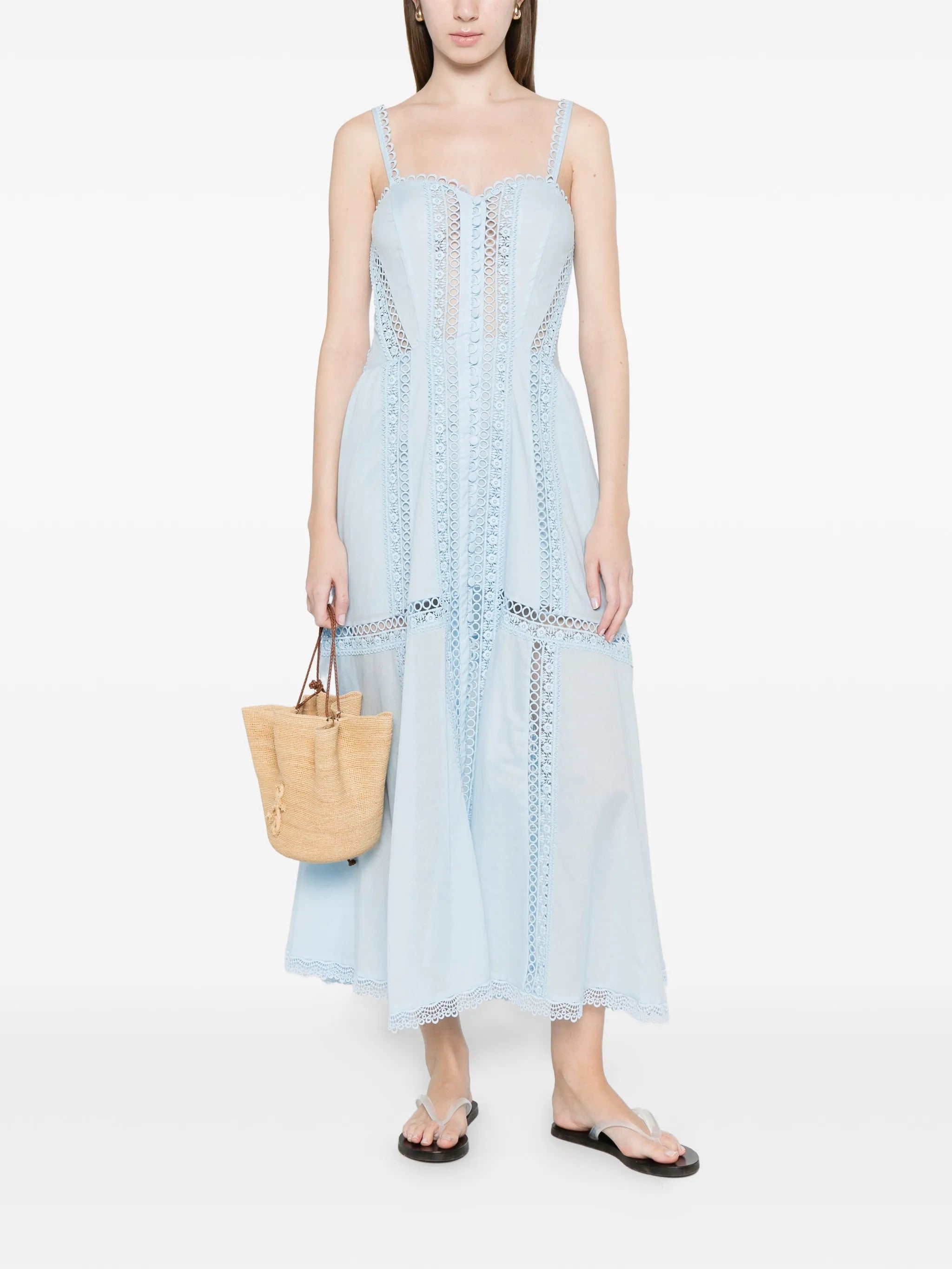 lace trim dress