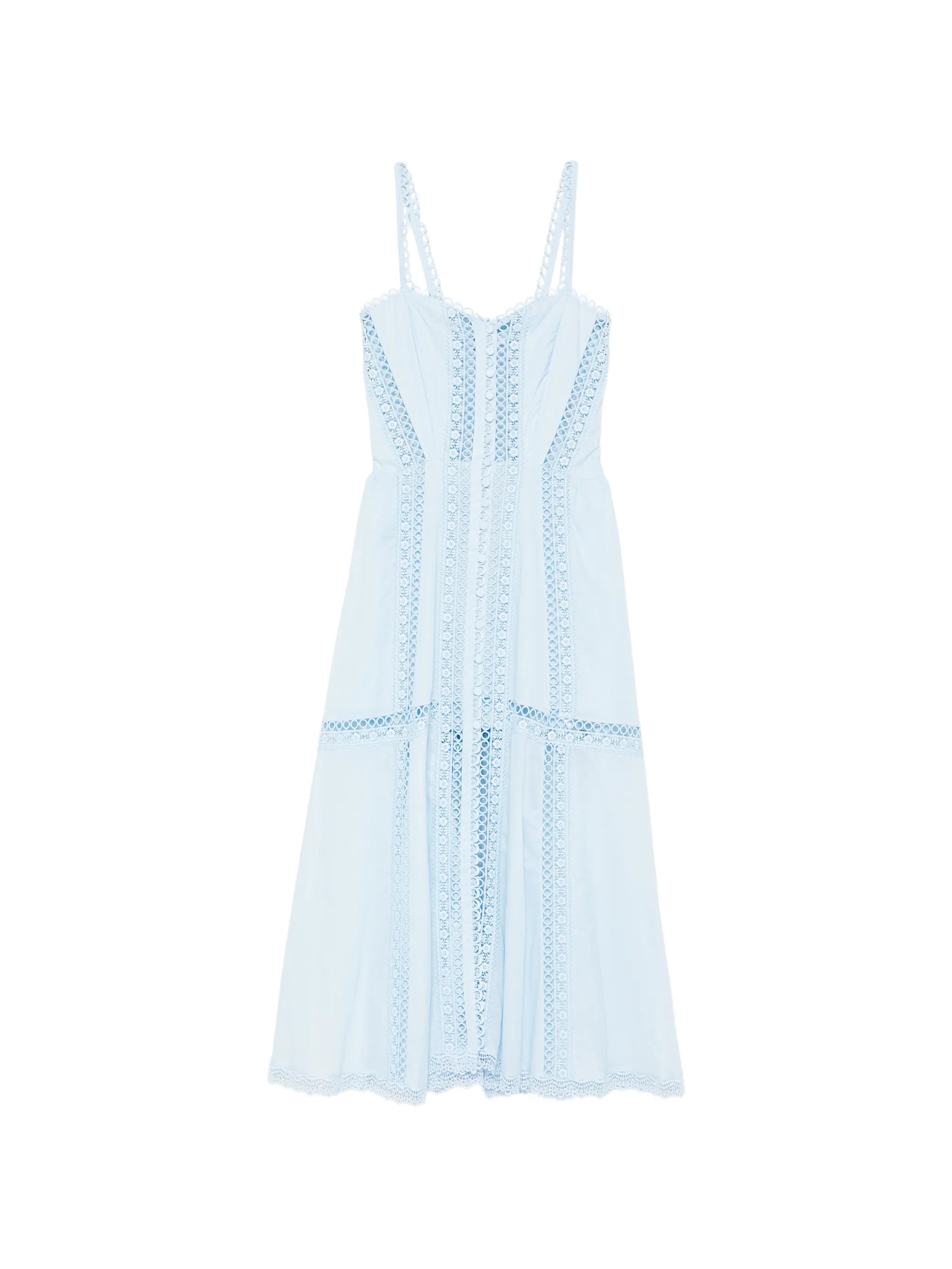 Dafelle lace trim dress