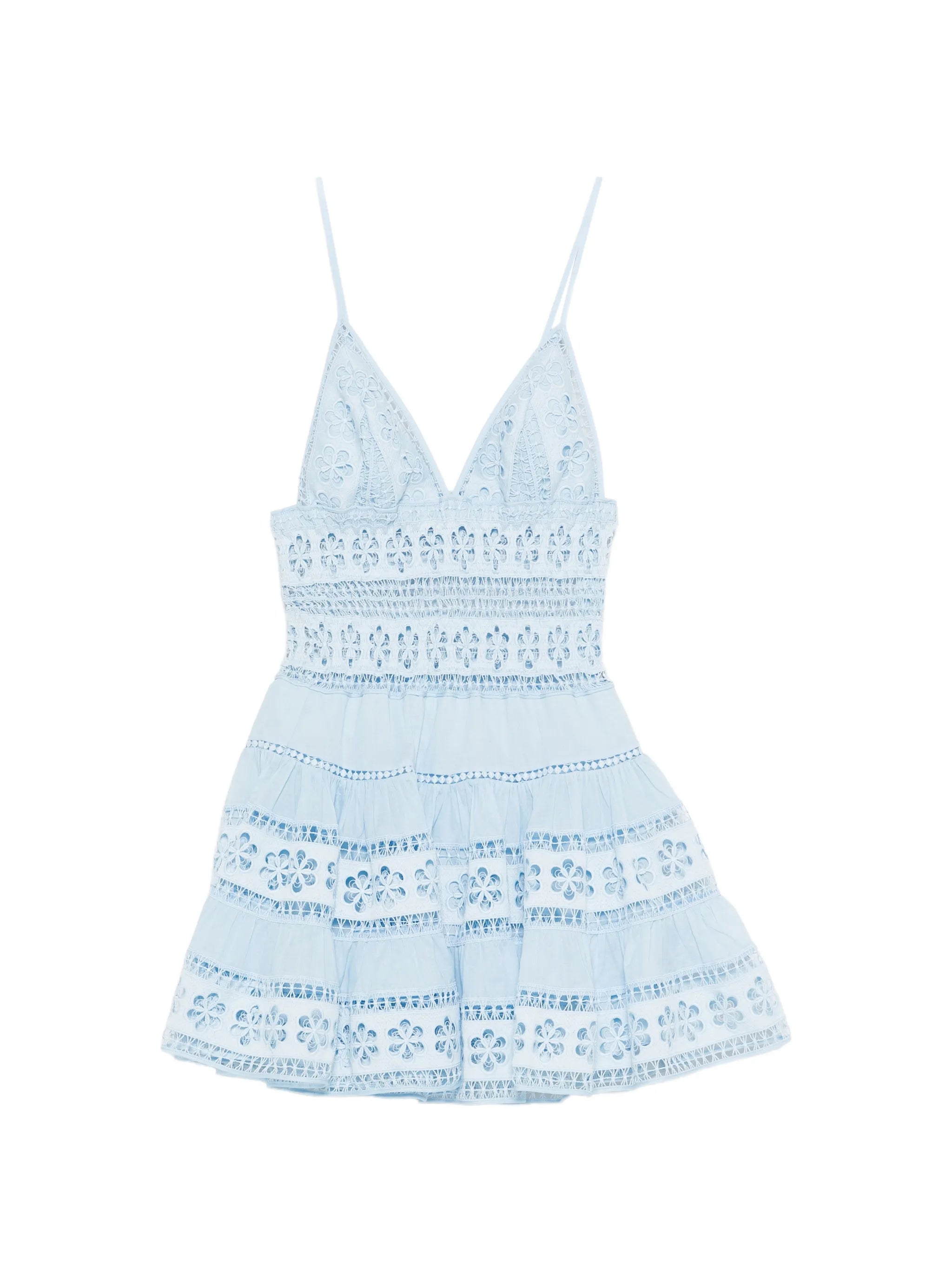 Isca broderie-anglaise mini dress