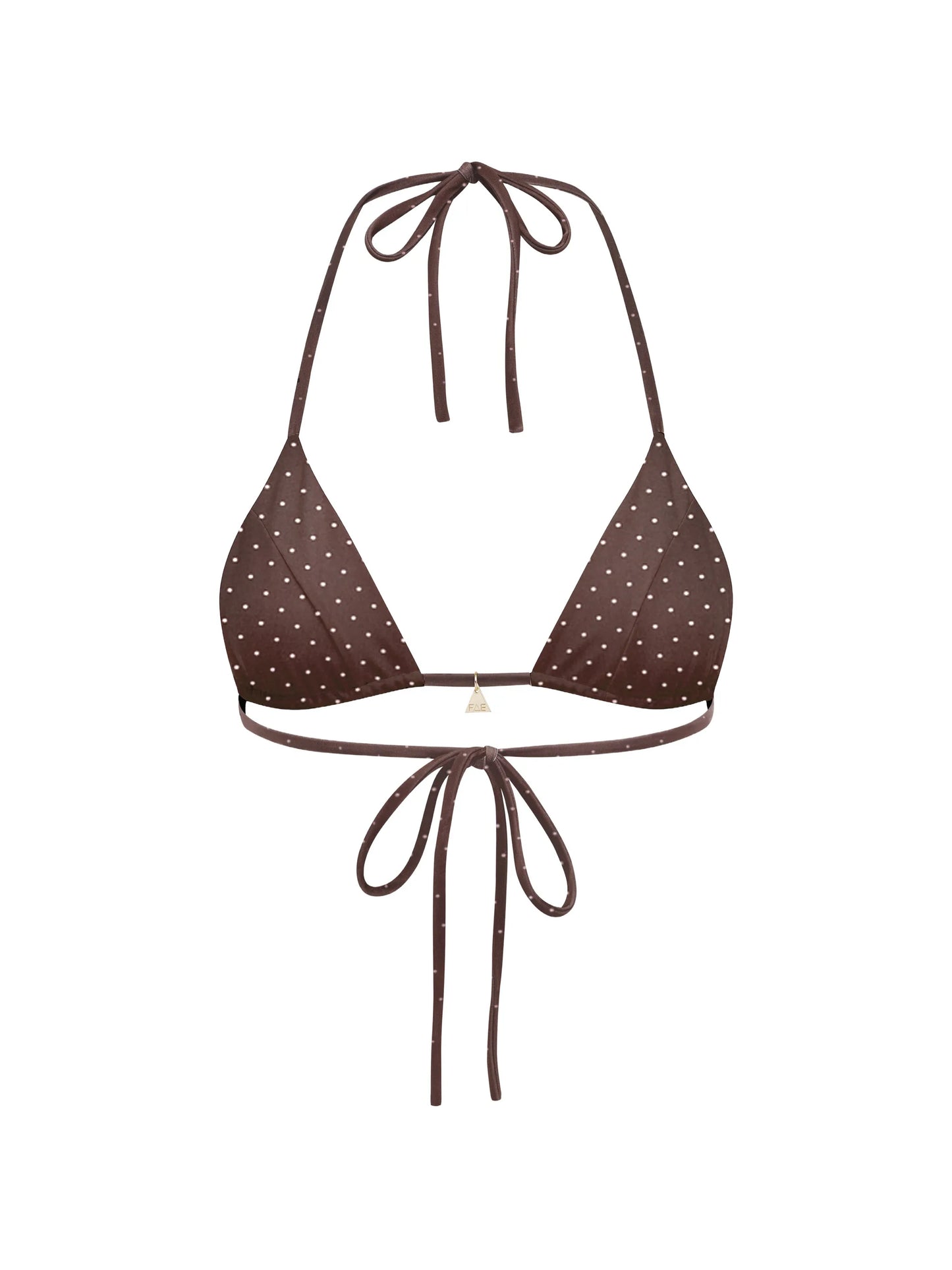 Honey reversible floral-print bikini top