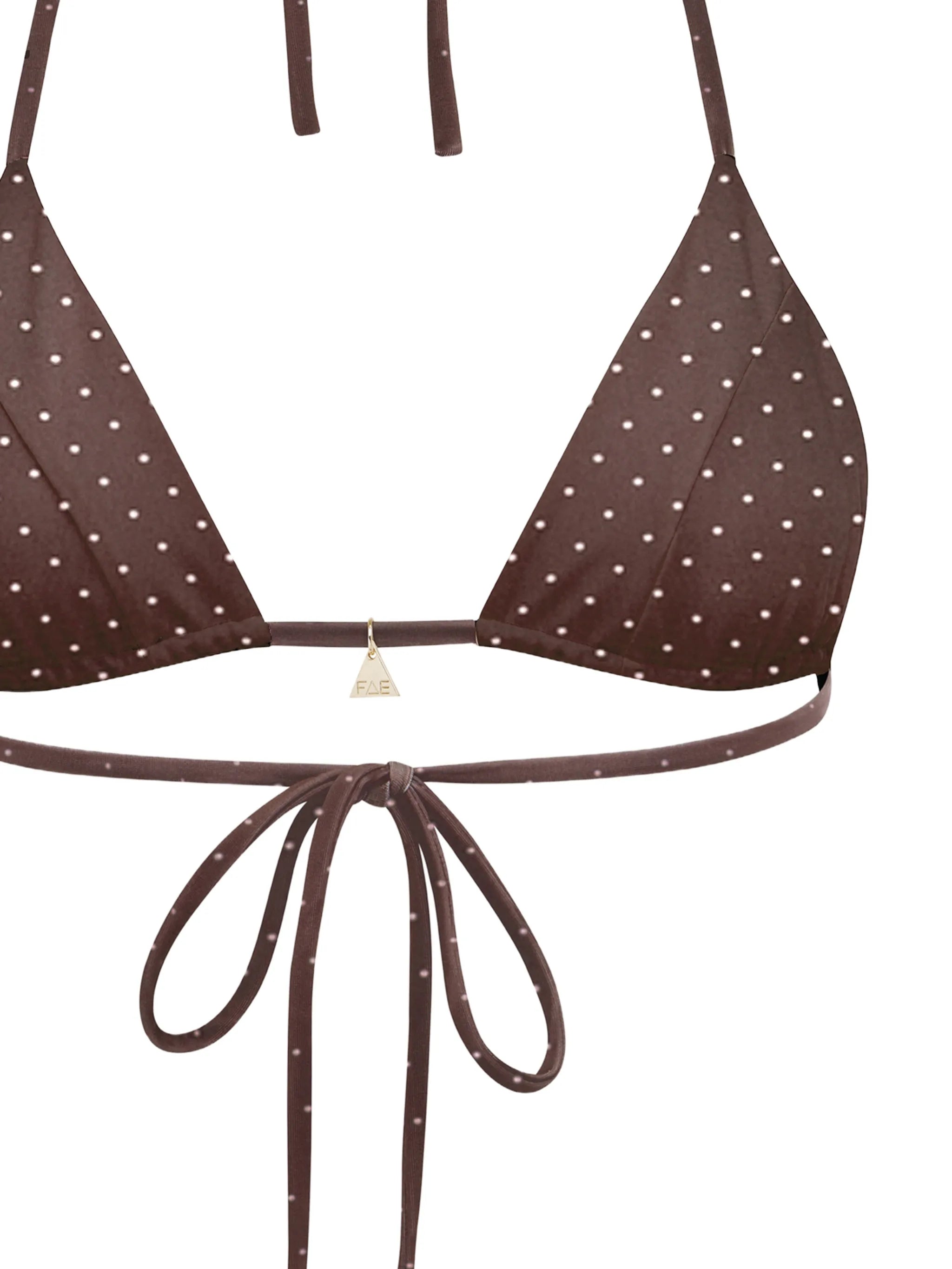 Honey reversible floral-print bikini top