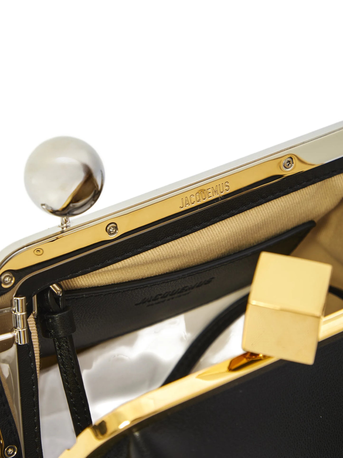 small  Le Berlingot leather clutch bag