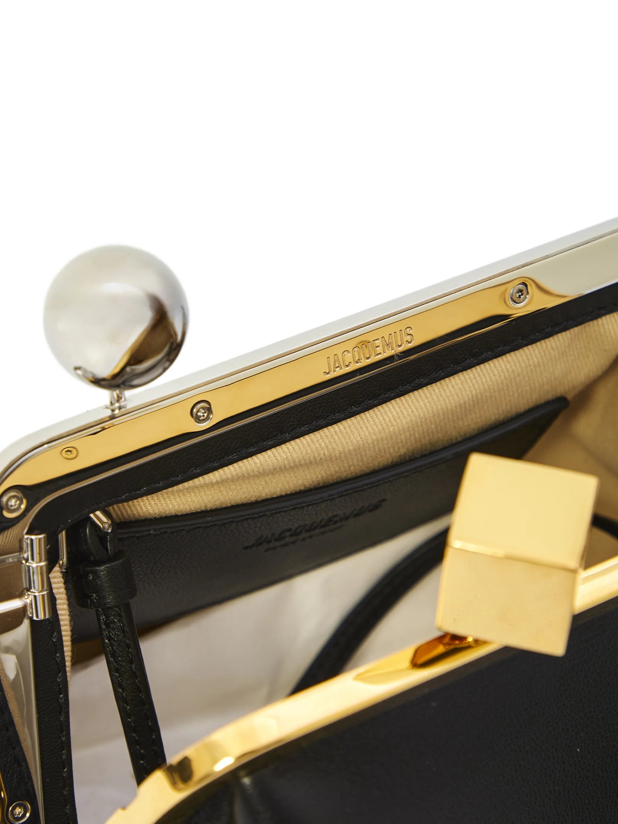 small  Le Berlingot leather clutch bag