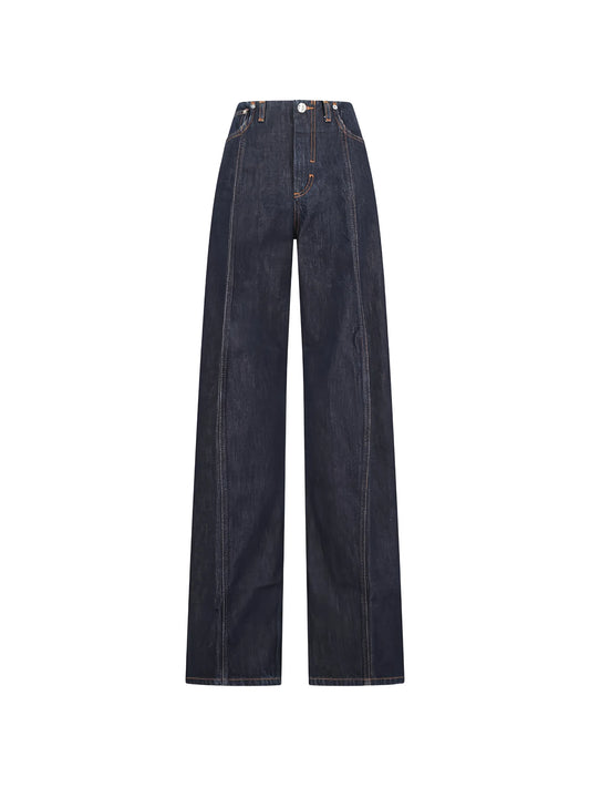 oversized low-rise trousers
