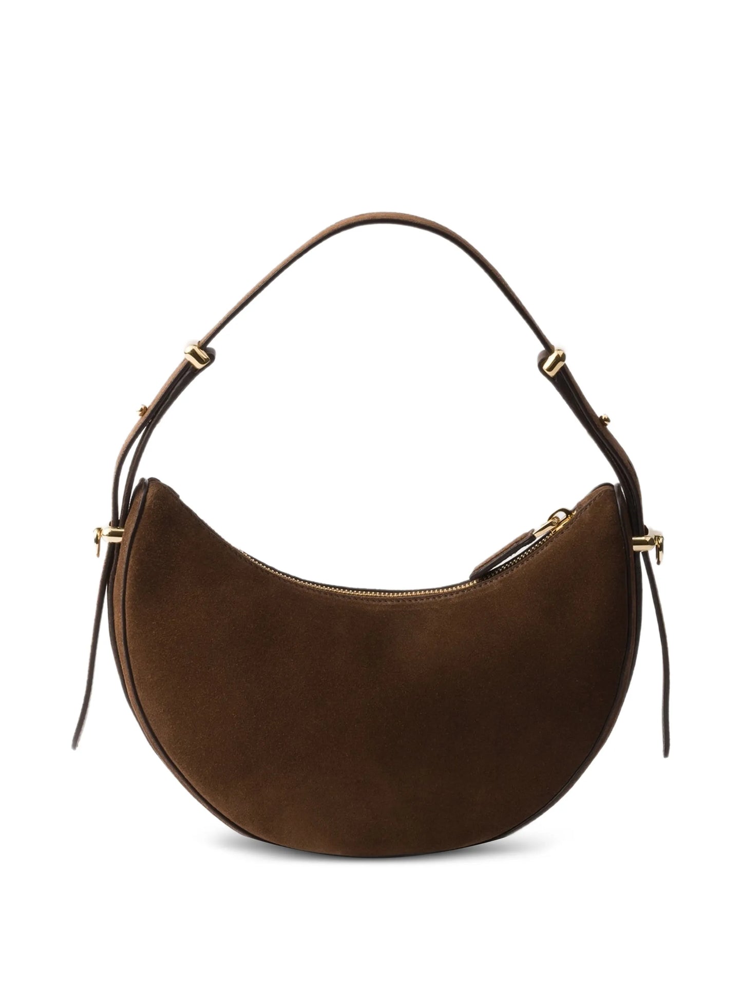 mini Arqué suede shoulder bag