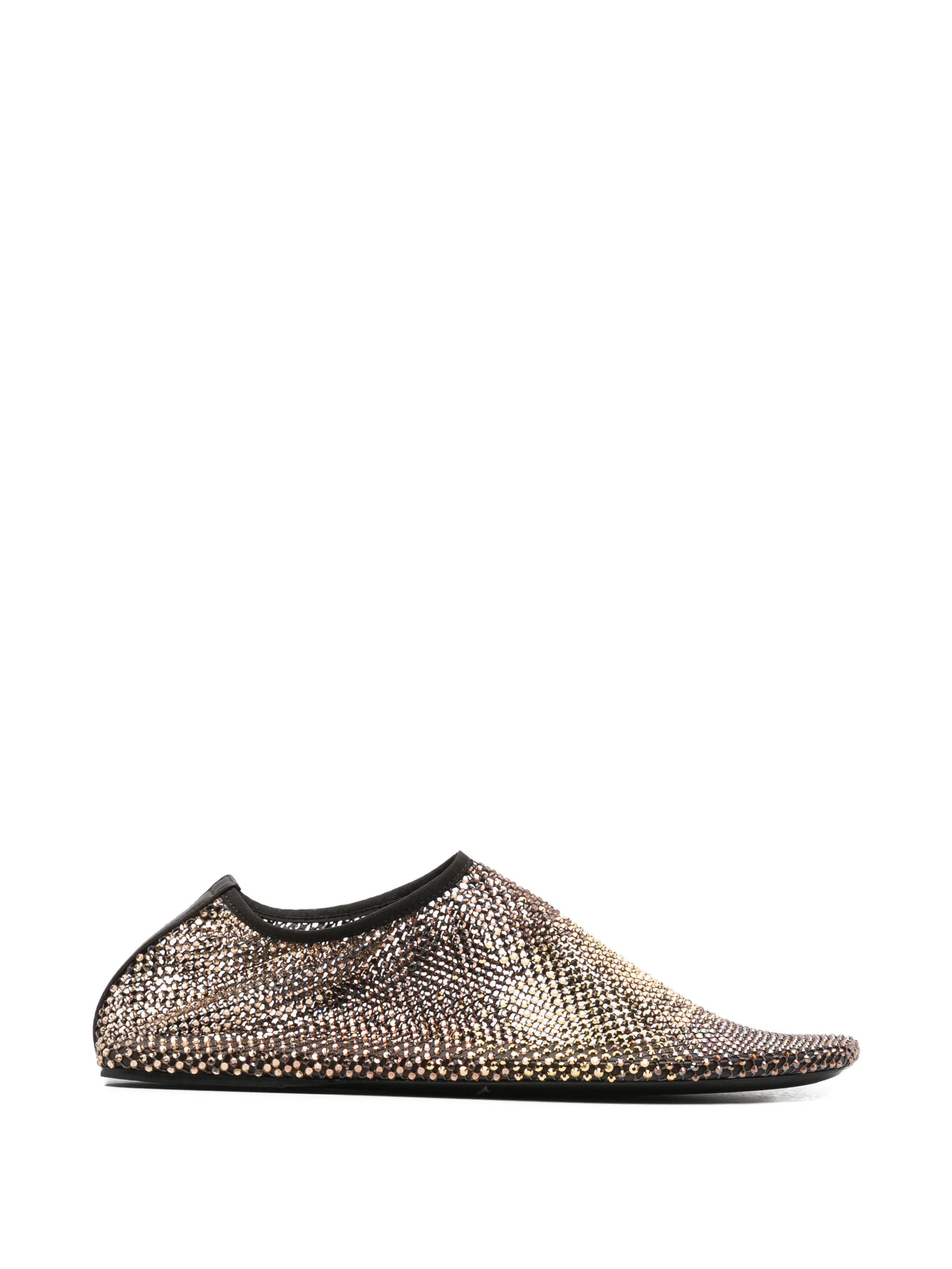 Minette ombré crystal ballet flats