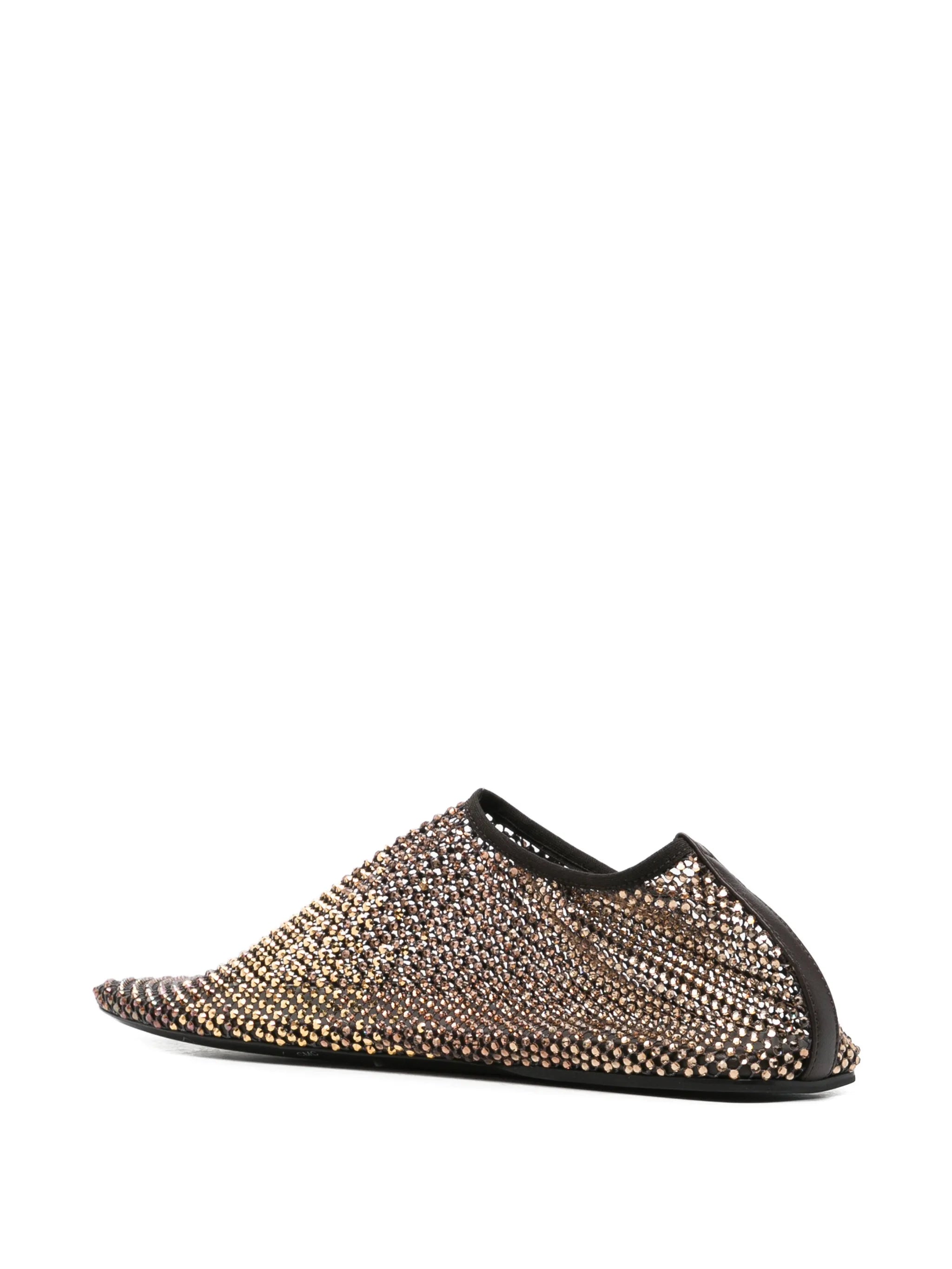 Minette ombré crystal ballet flats