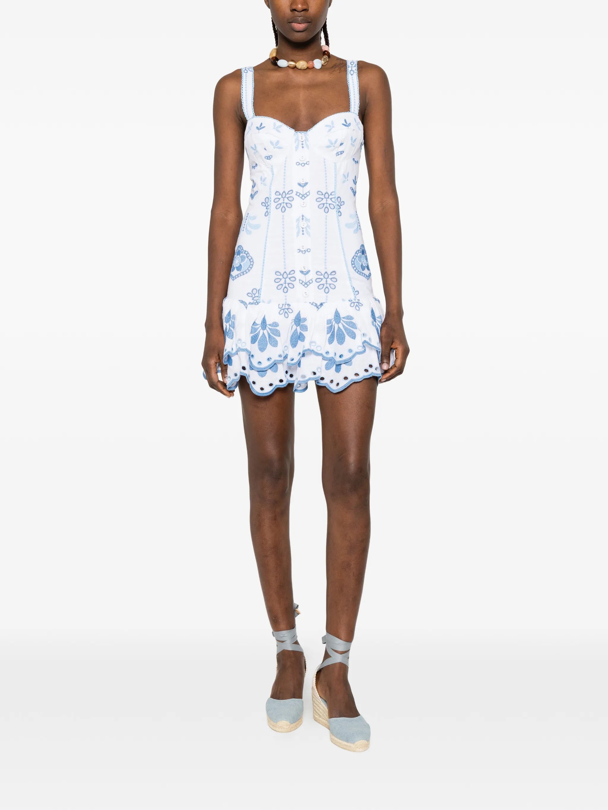 Niva embroidered mini dress