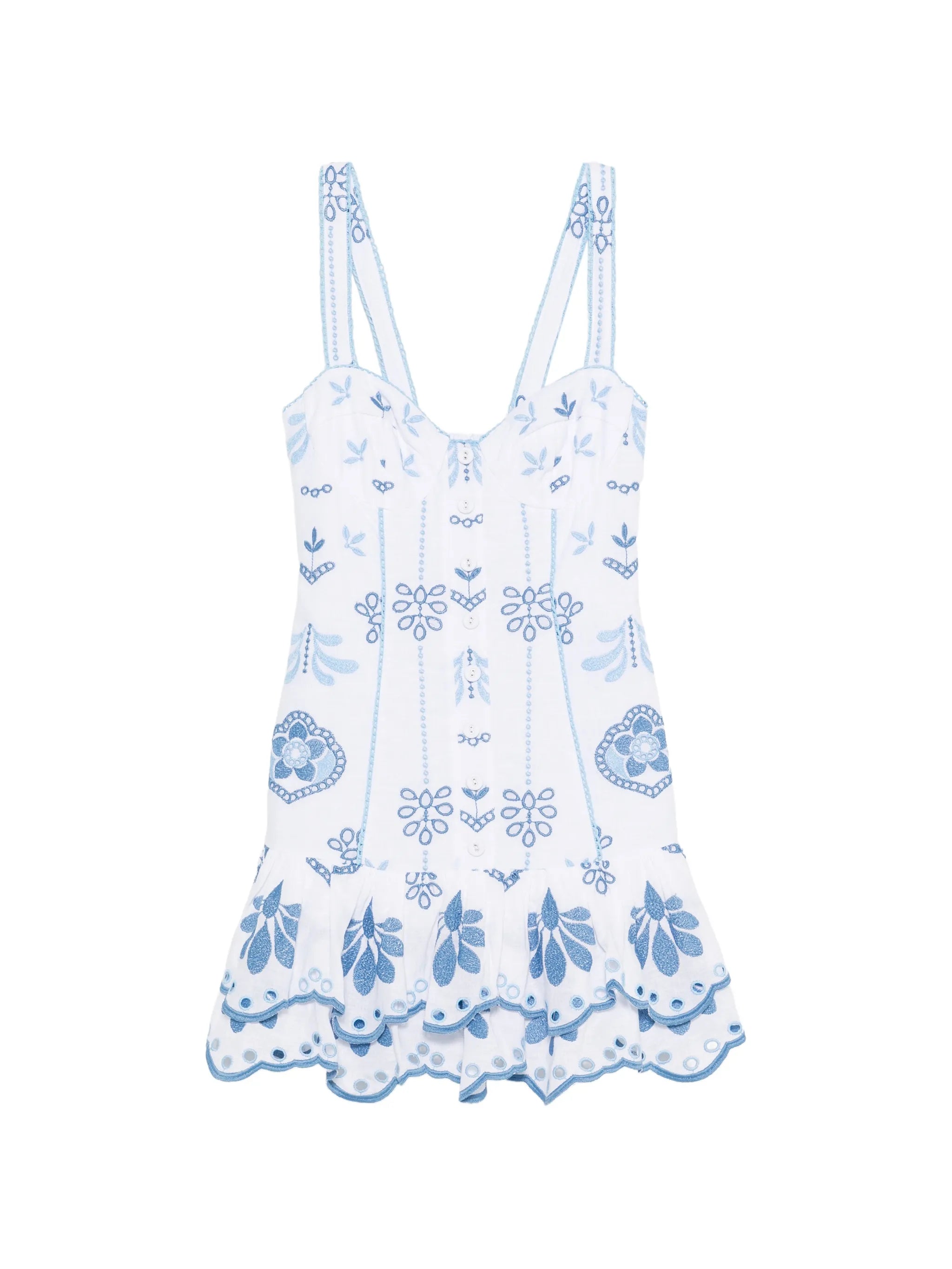 Niva embroidered mini dress