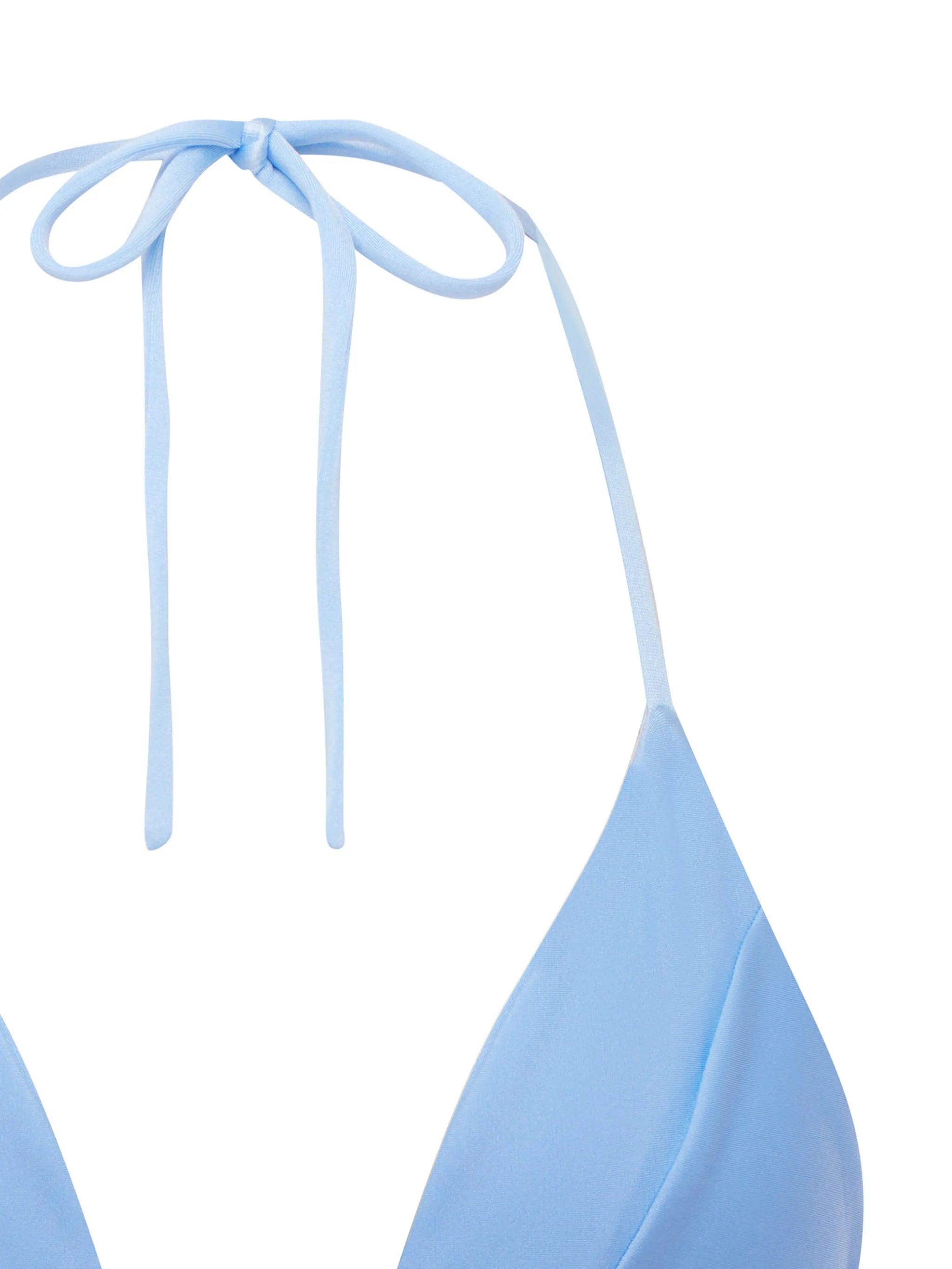 Honey tie-fastening bikini top