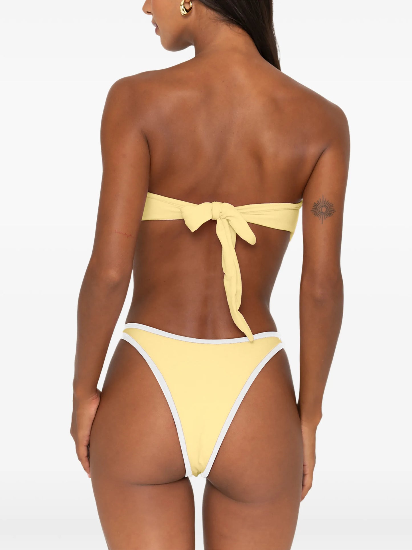 Hailey piped bikini bottoms