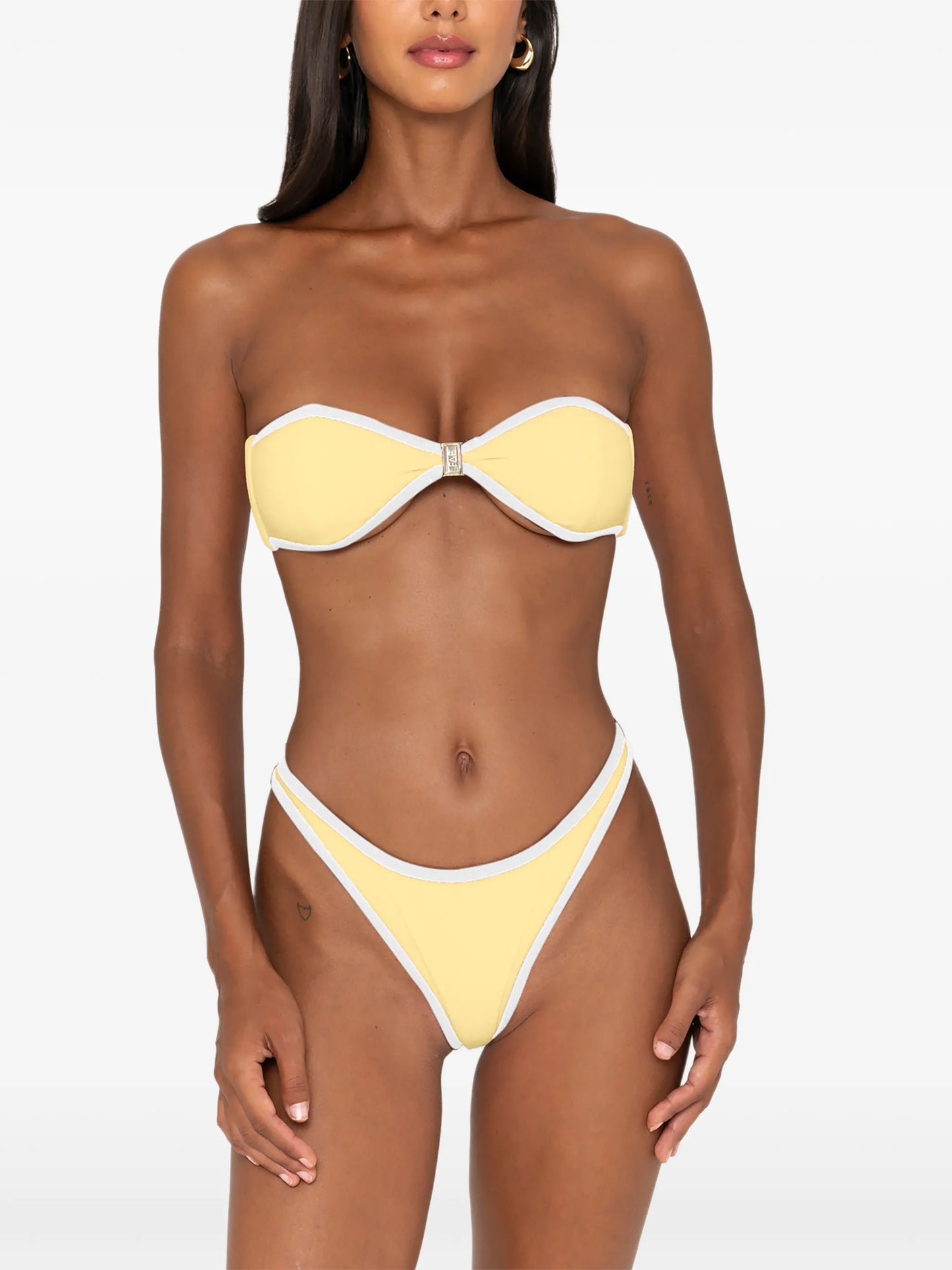 Hailey piped bikini bottoms