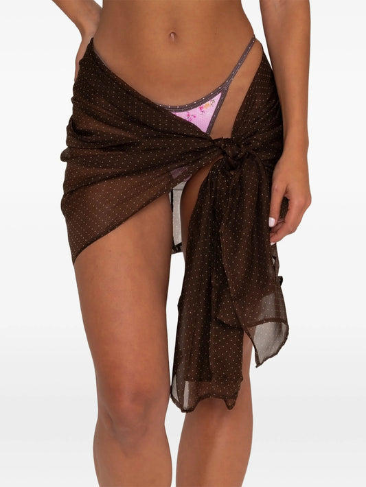 Chiffon sarong silk peaches