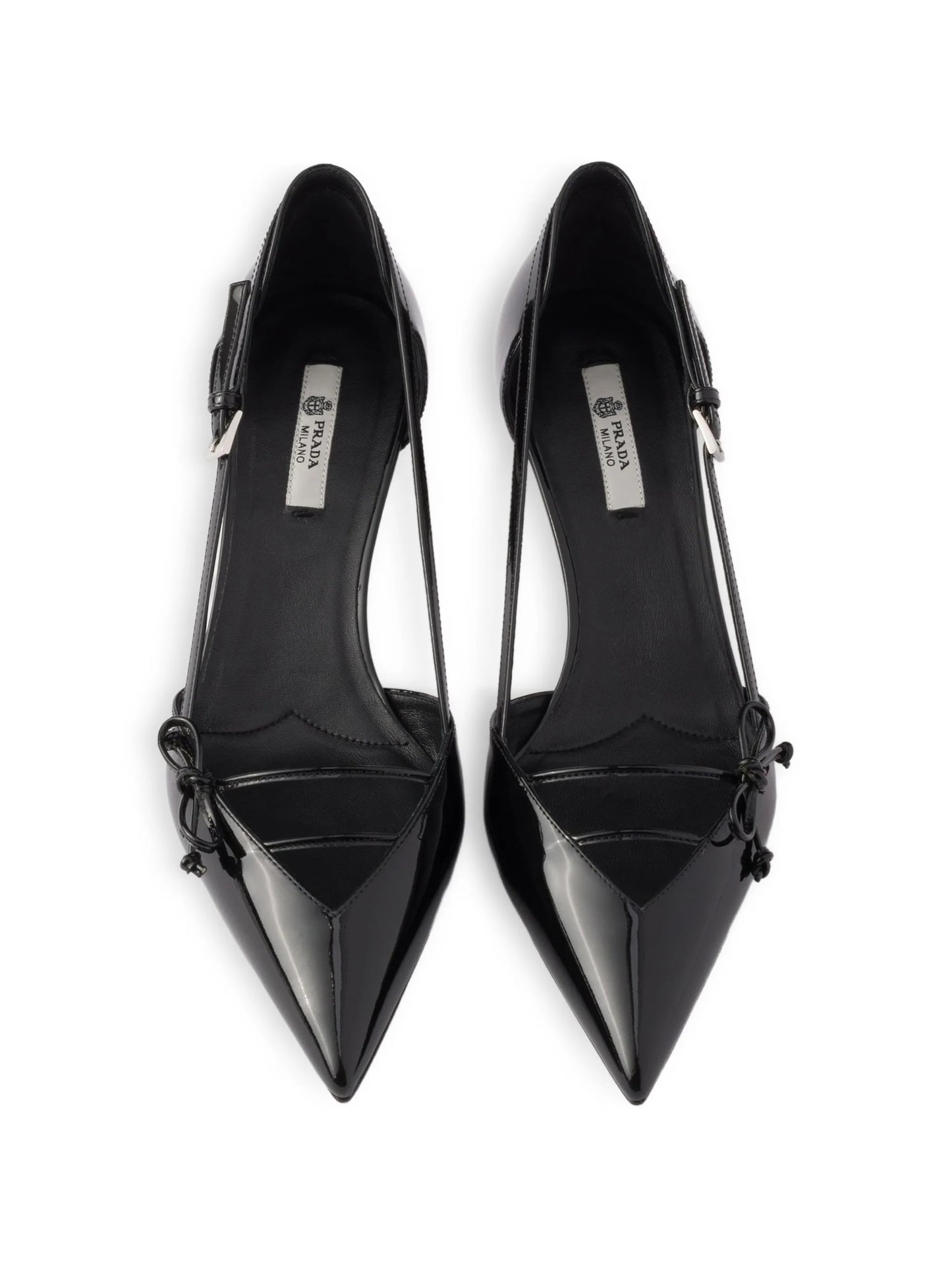 bow pointed-toe heeled pumps