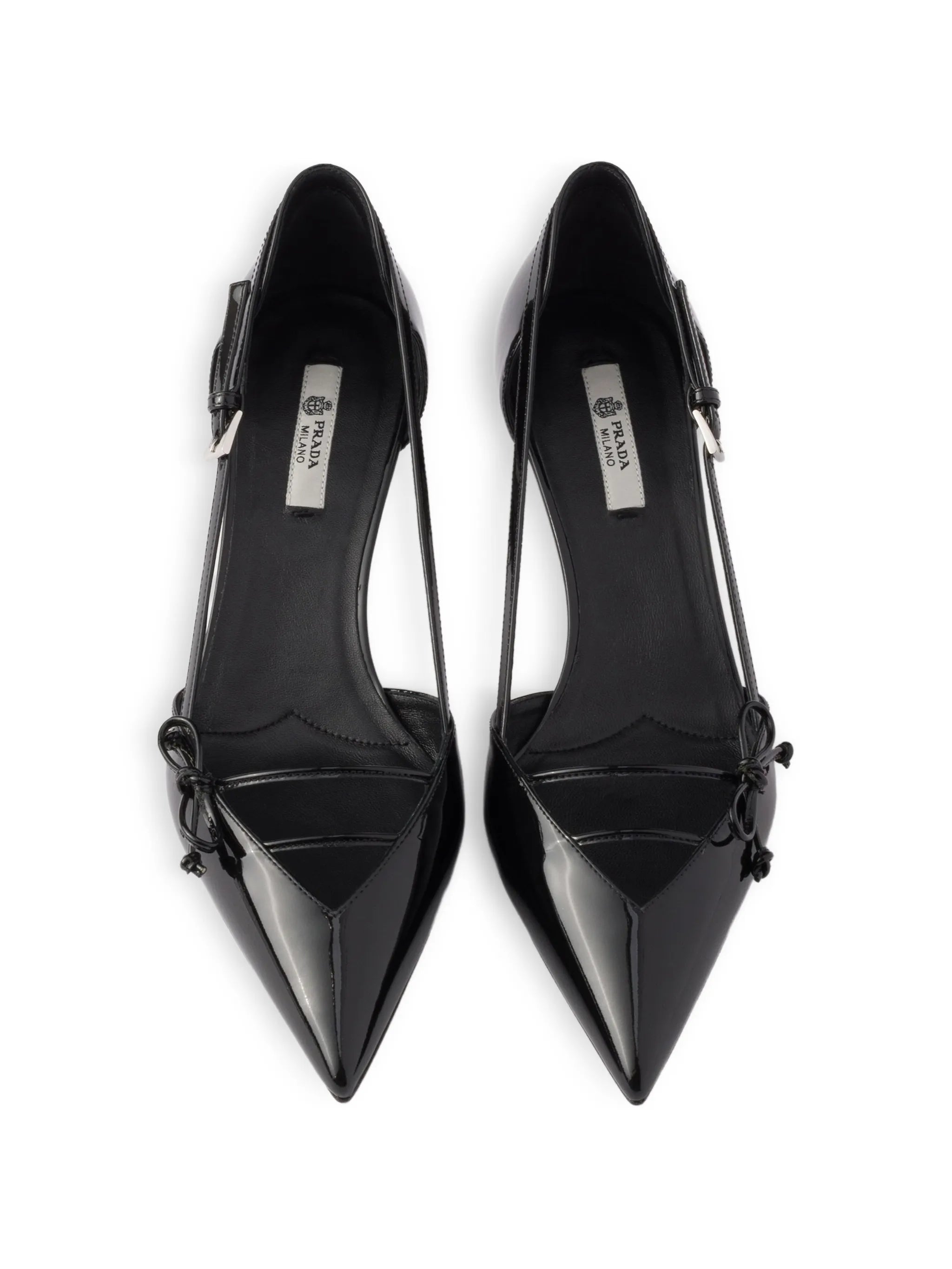 bow-detail pointed-toe pumps