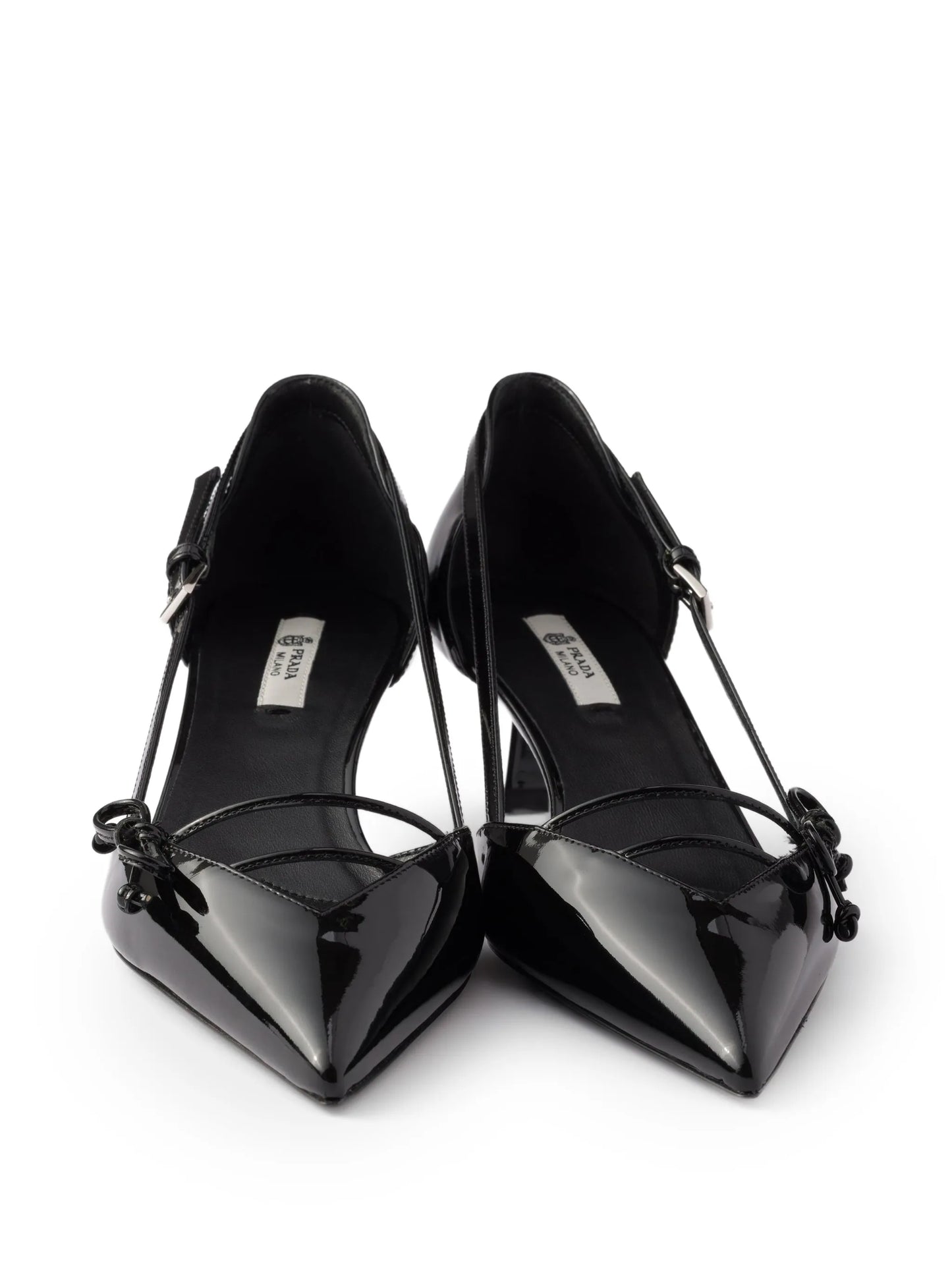 bow-detail pointed-toe pumps