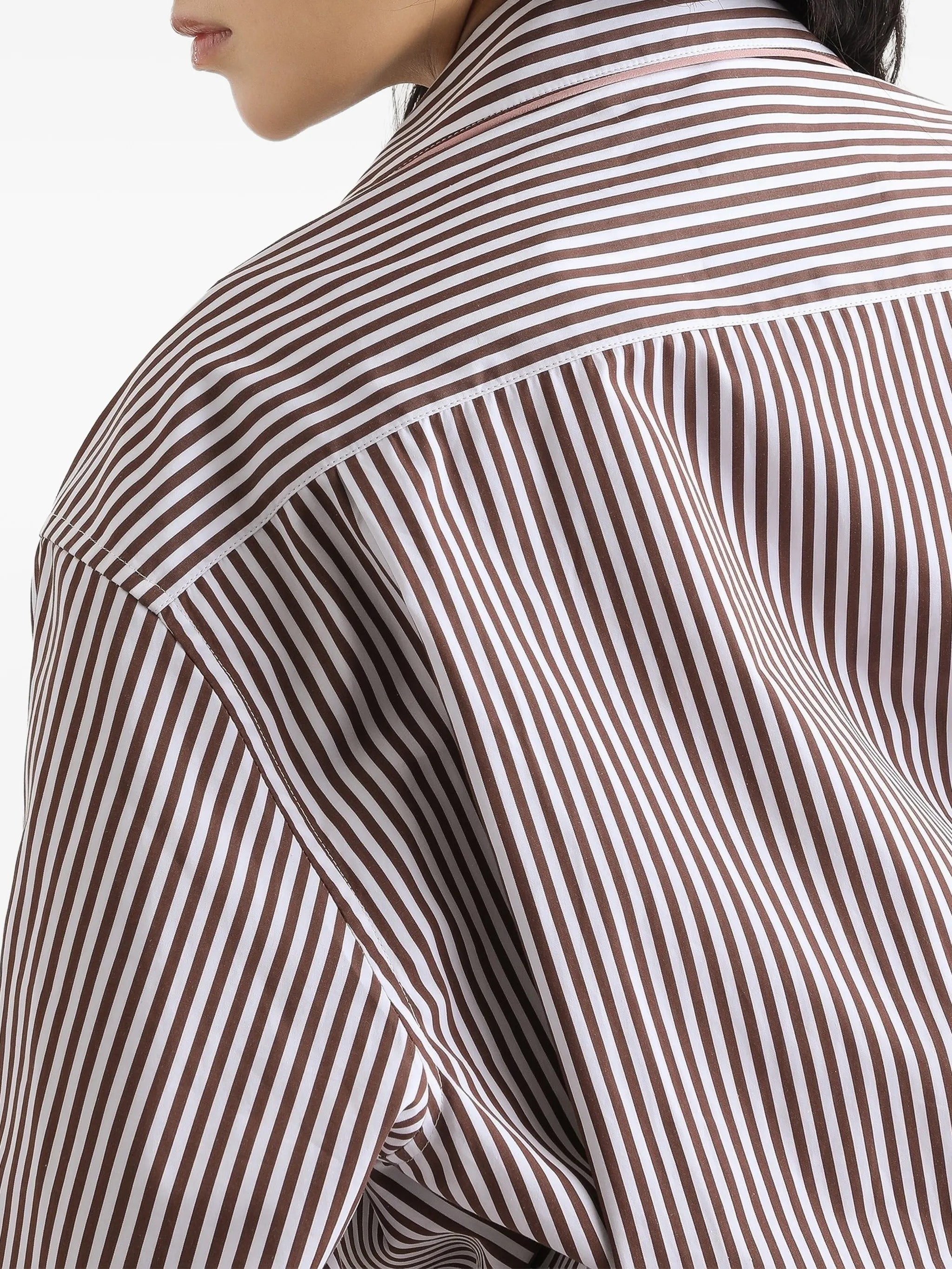 striped poplin shirt