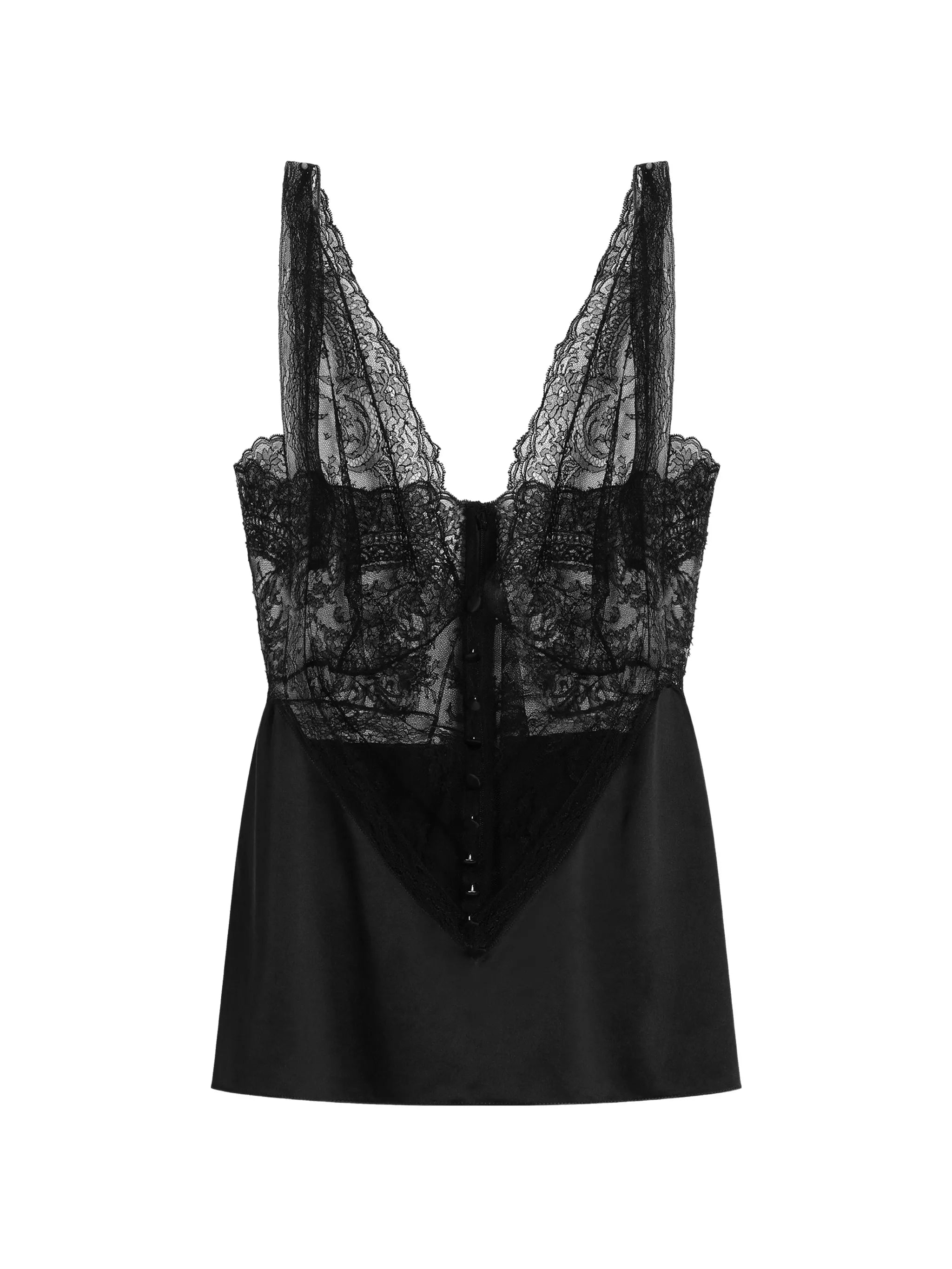 lace-detail top
