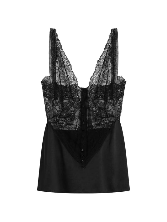 lace-detail top