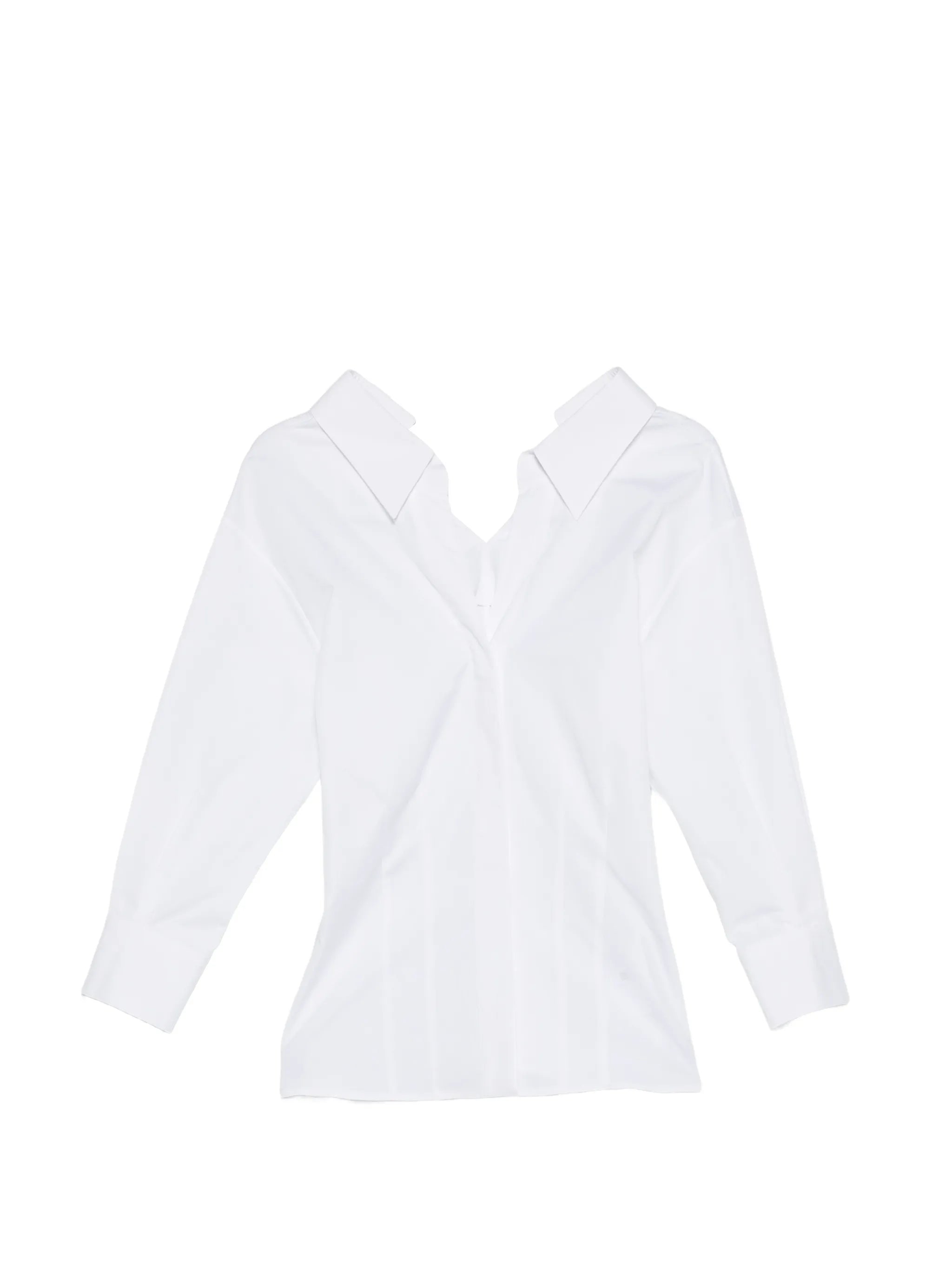 slashed shirt in poplin