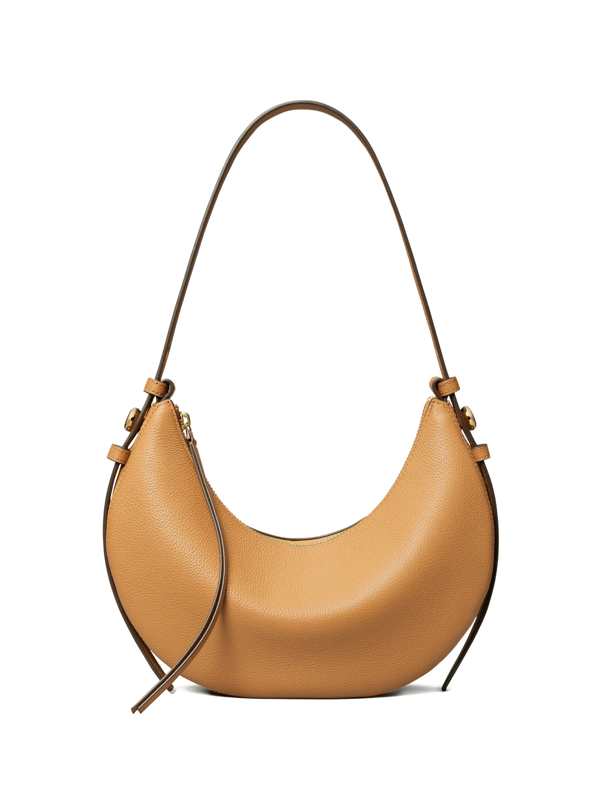crescent-leather shoulder bag