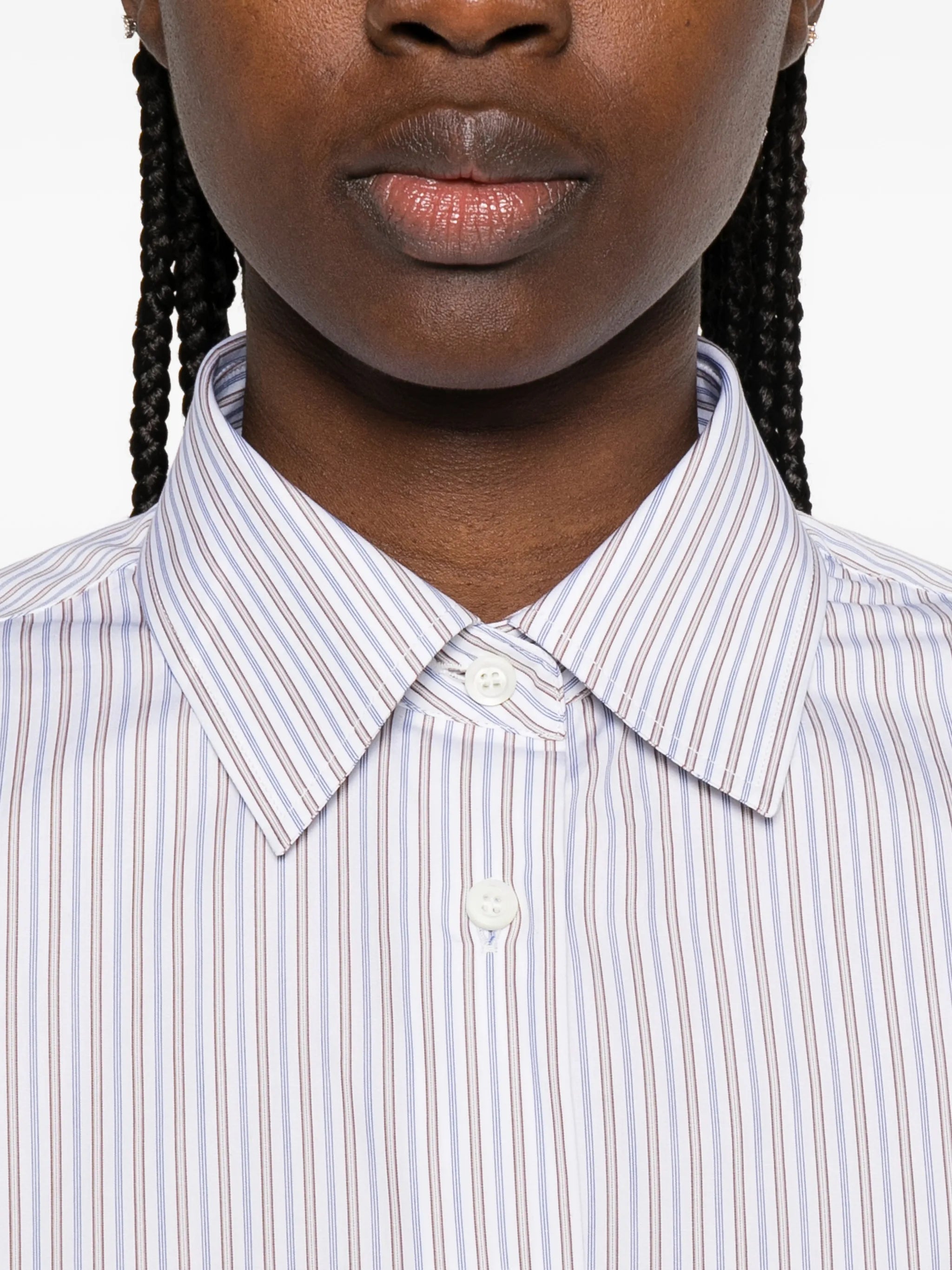 striped buttoned shirt