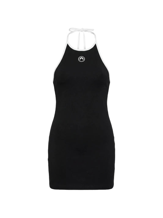 moon-logo jersey dress