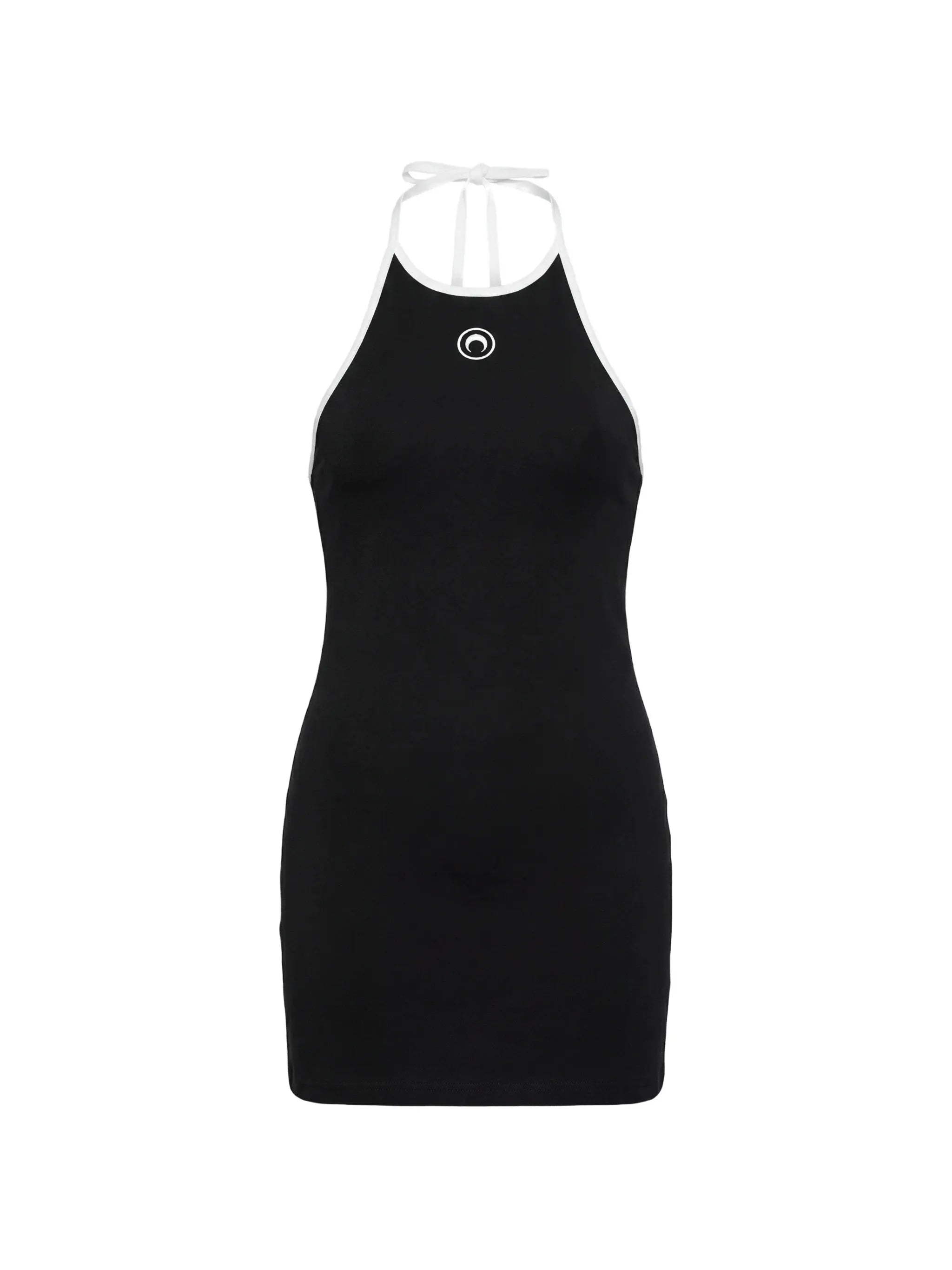 Moon-logo jersey mini dress
