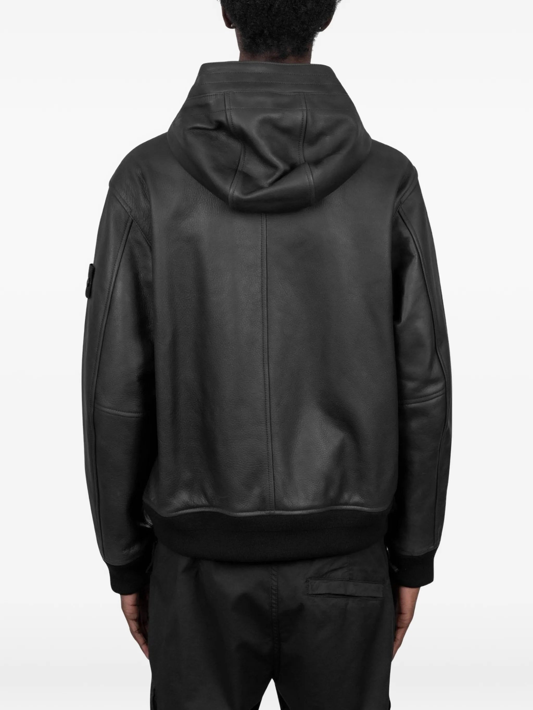 0100004 textured leather jacket