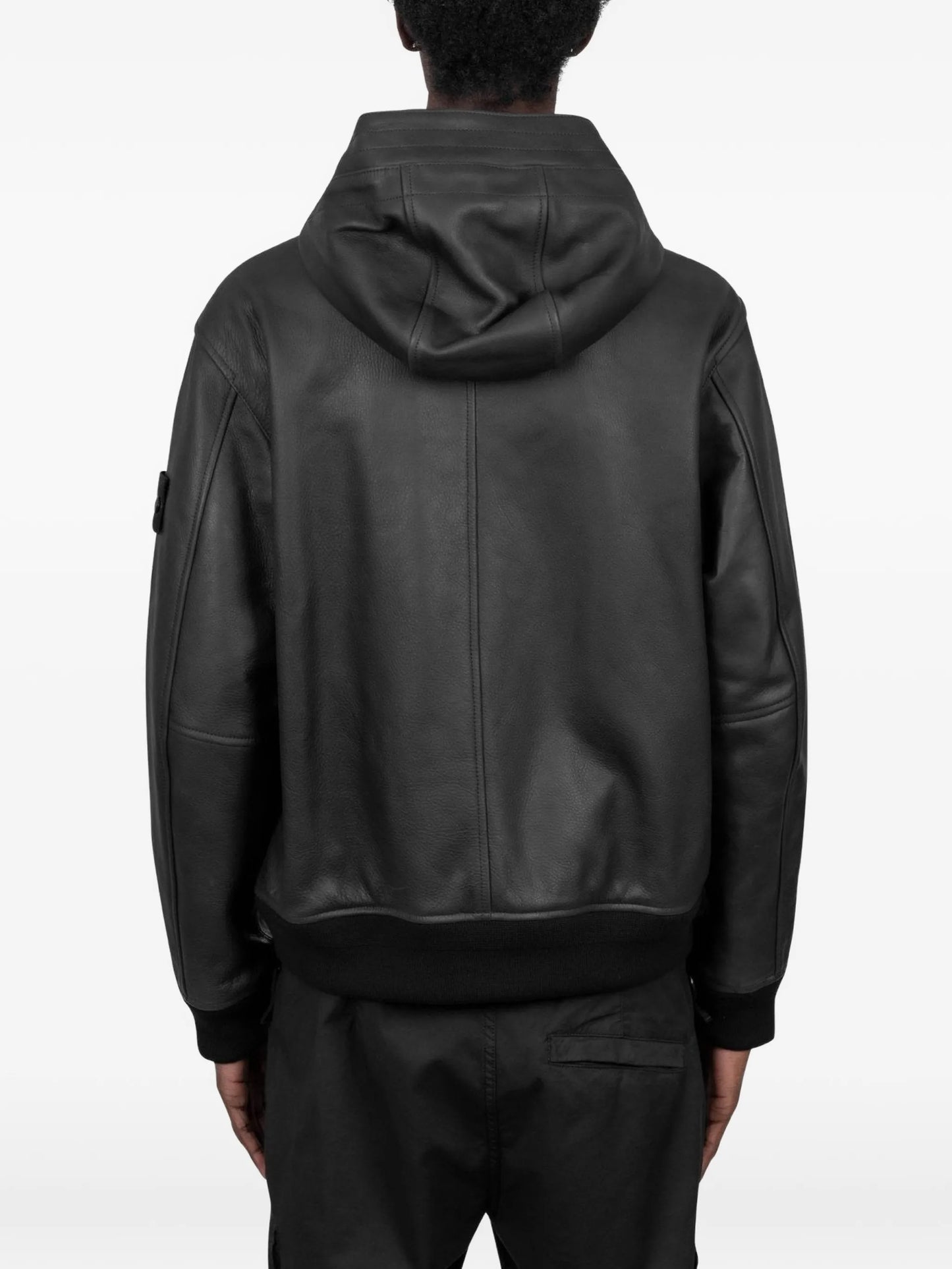 0100004 textured leather jacket