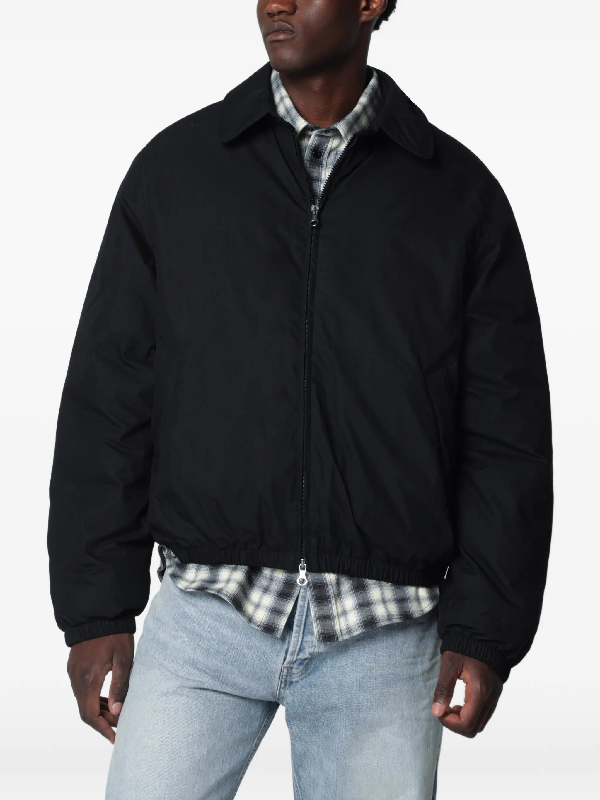 collared puffa jacket