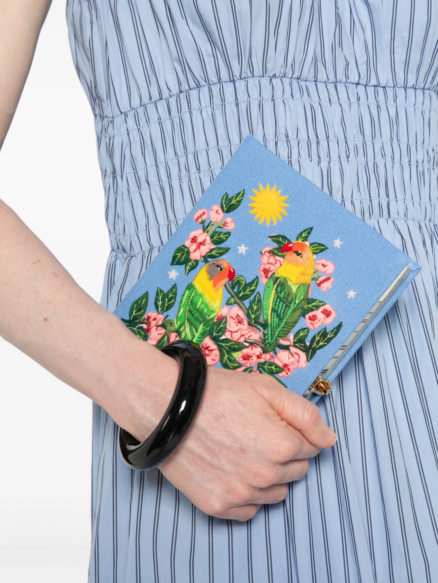 Les Inséparables parables embroidered clutch bags