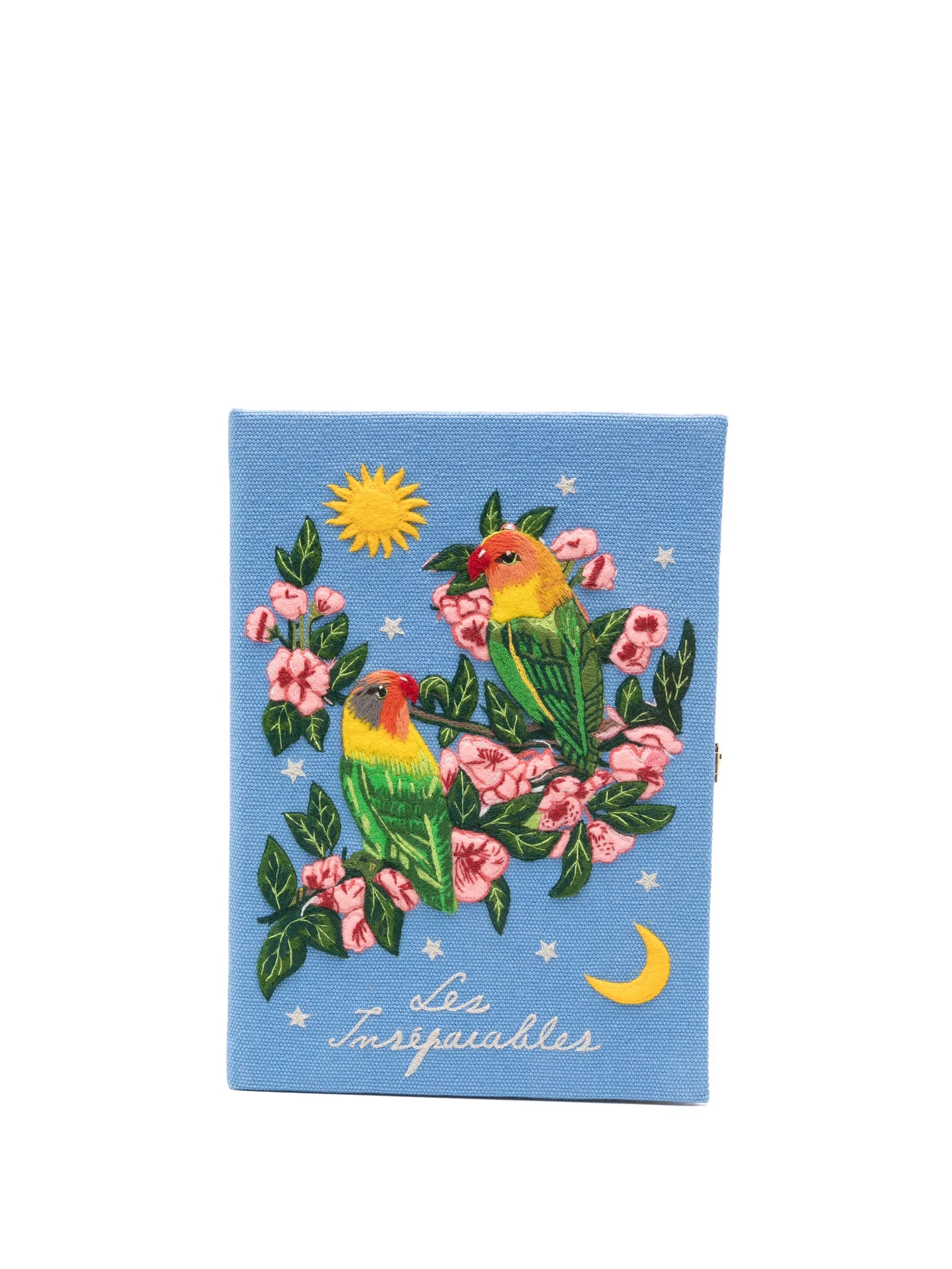 Les Inséparables parables embroidered clutch bags