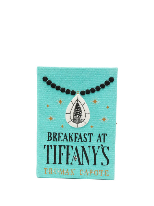 Breakfast at Tiffany's embroidered clutch bag