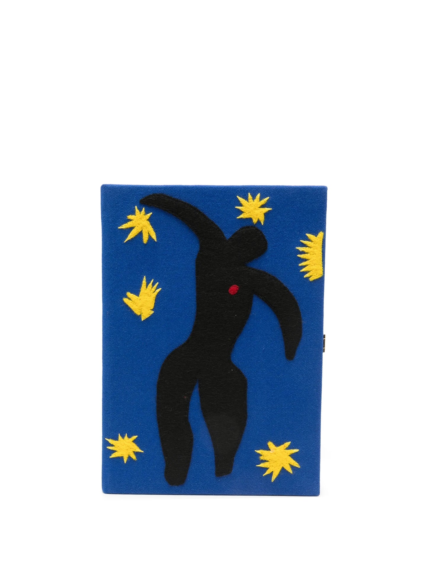 Icarus appliqué clutch bag