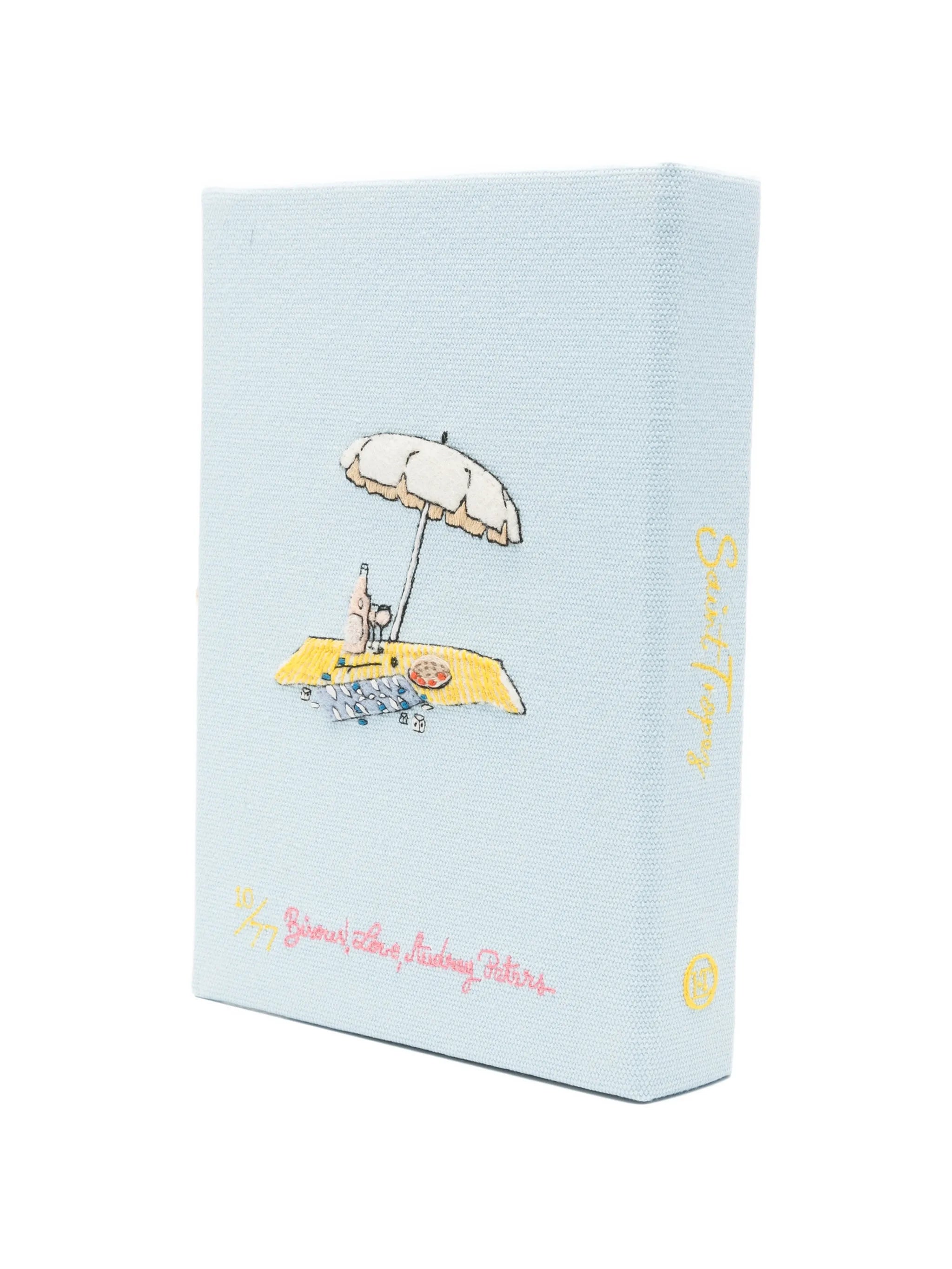 Saint-Tropez embroidered clutch bag