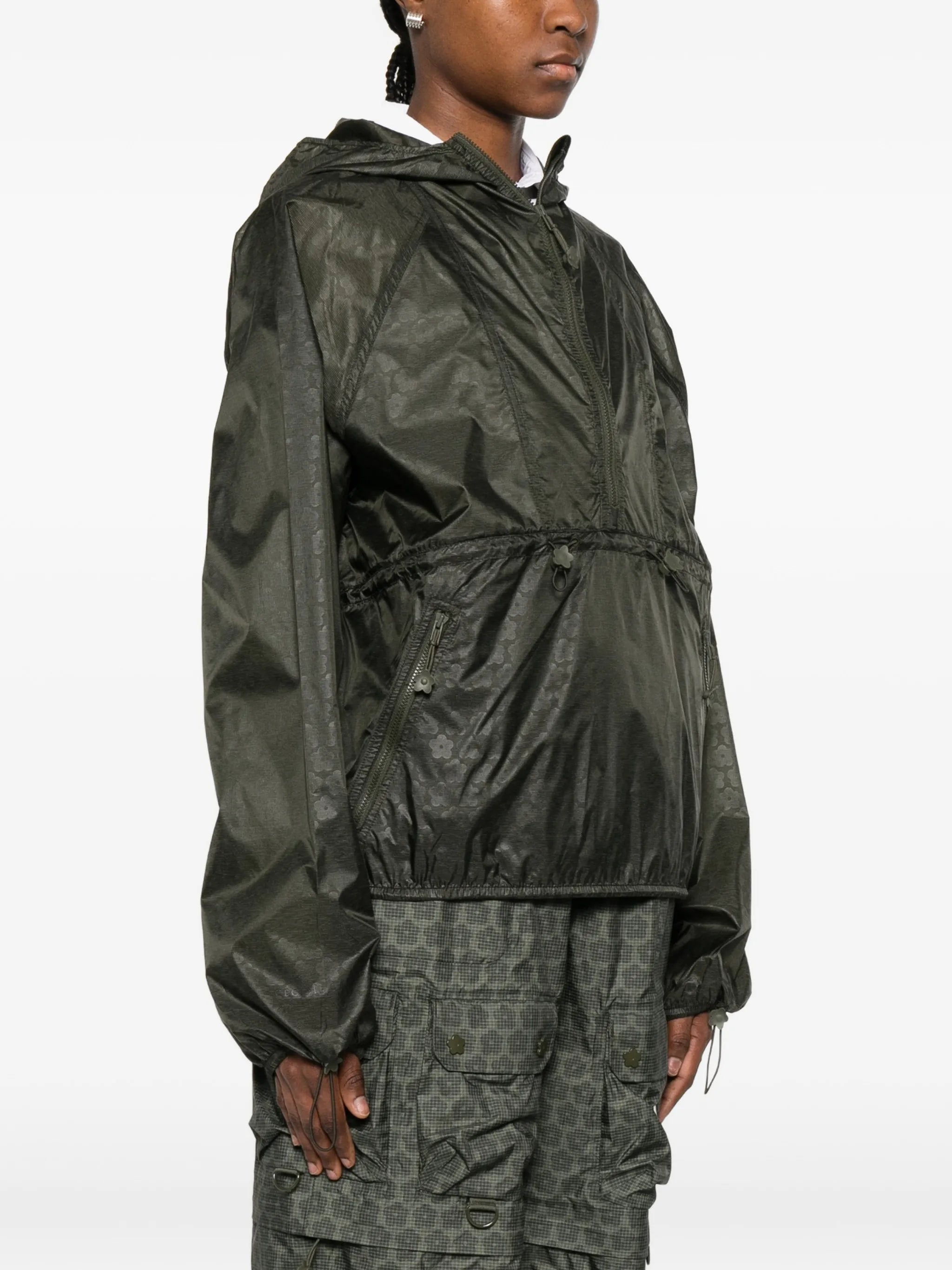 X The North Face hooded floral-print jacket