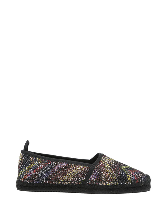 sequin-embellished espadrilles