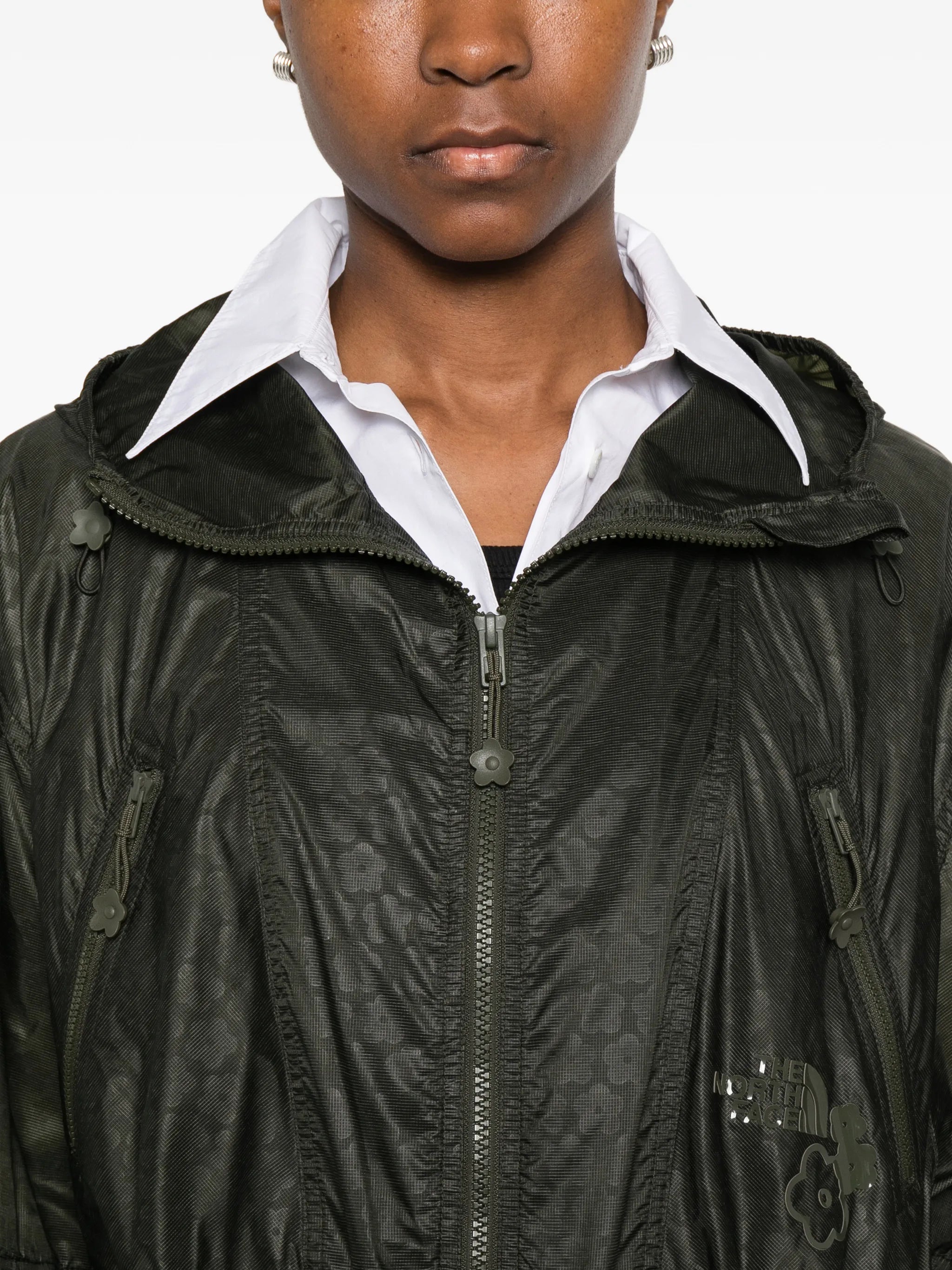 x The North Face flower-print coat