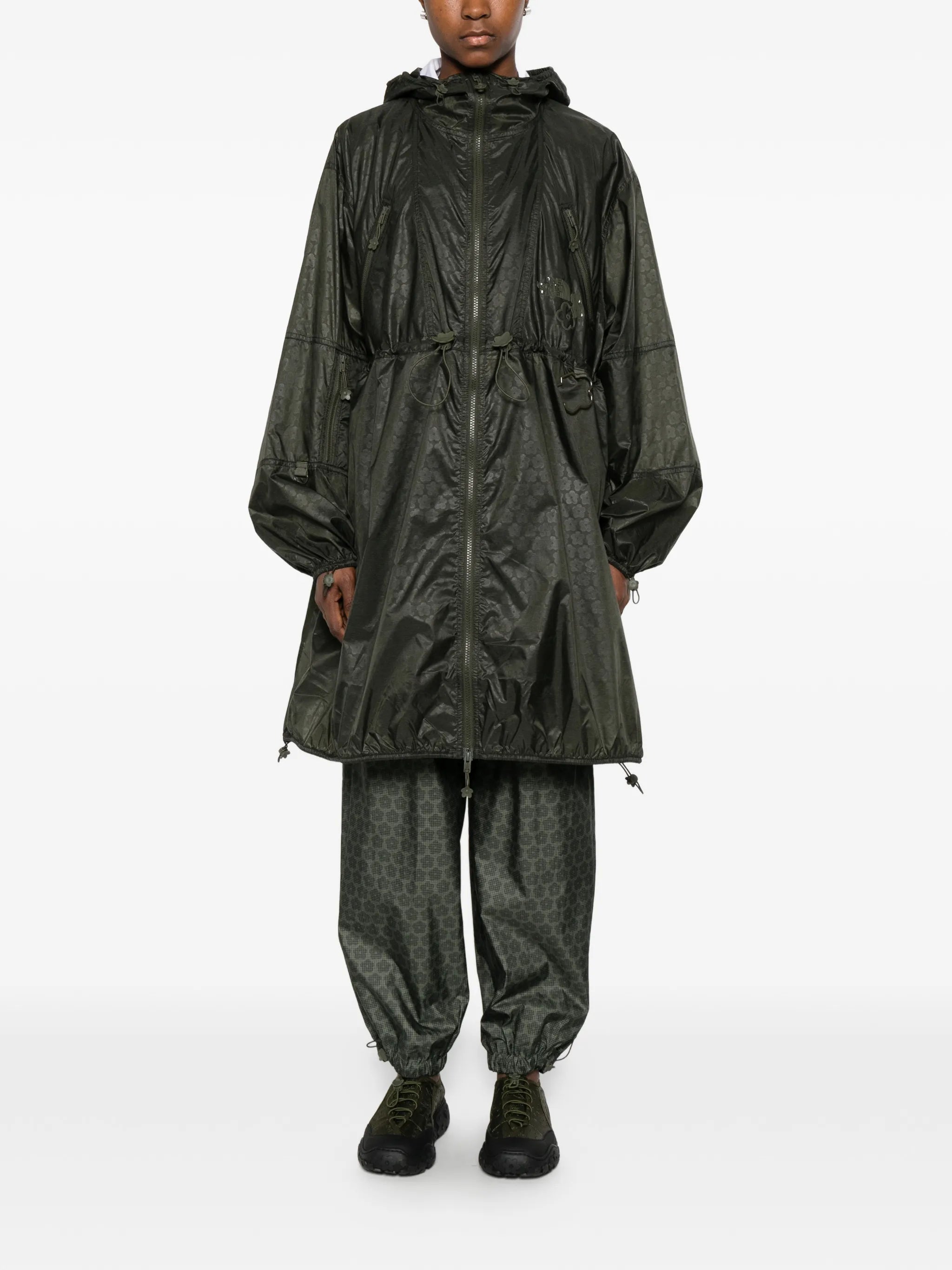x The North Face flower-print coat