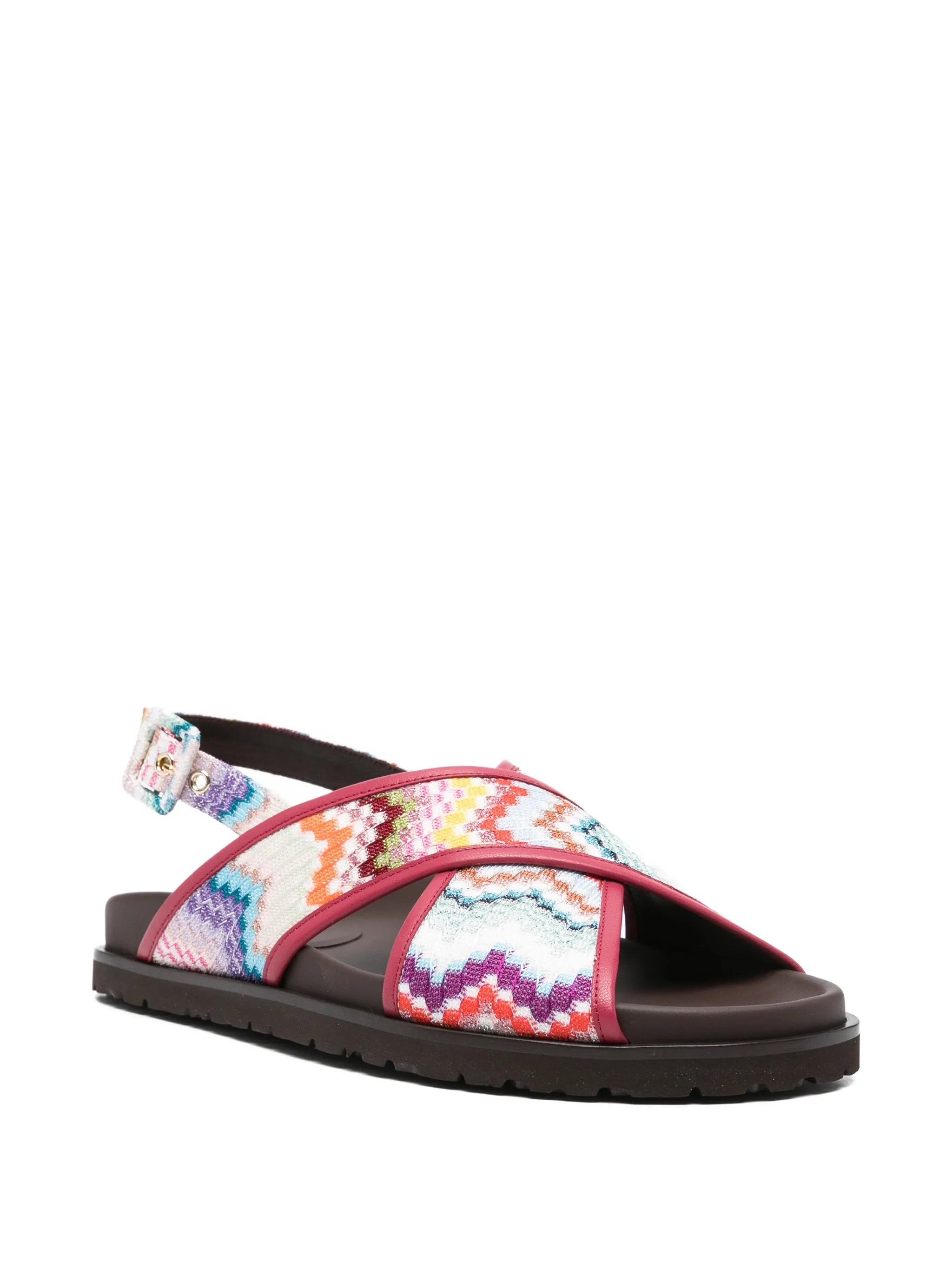 zigzag strap sandals