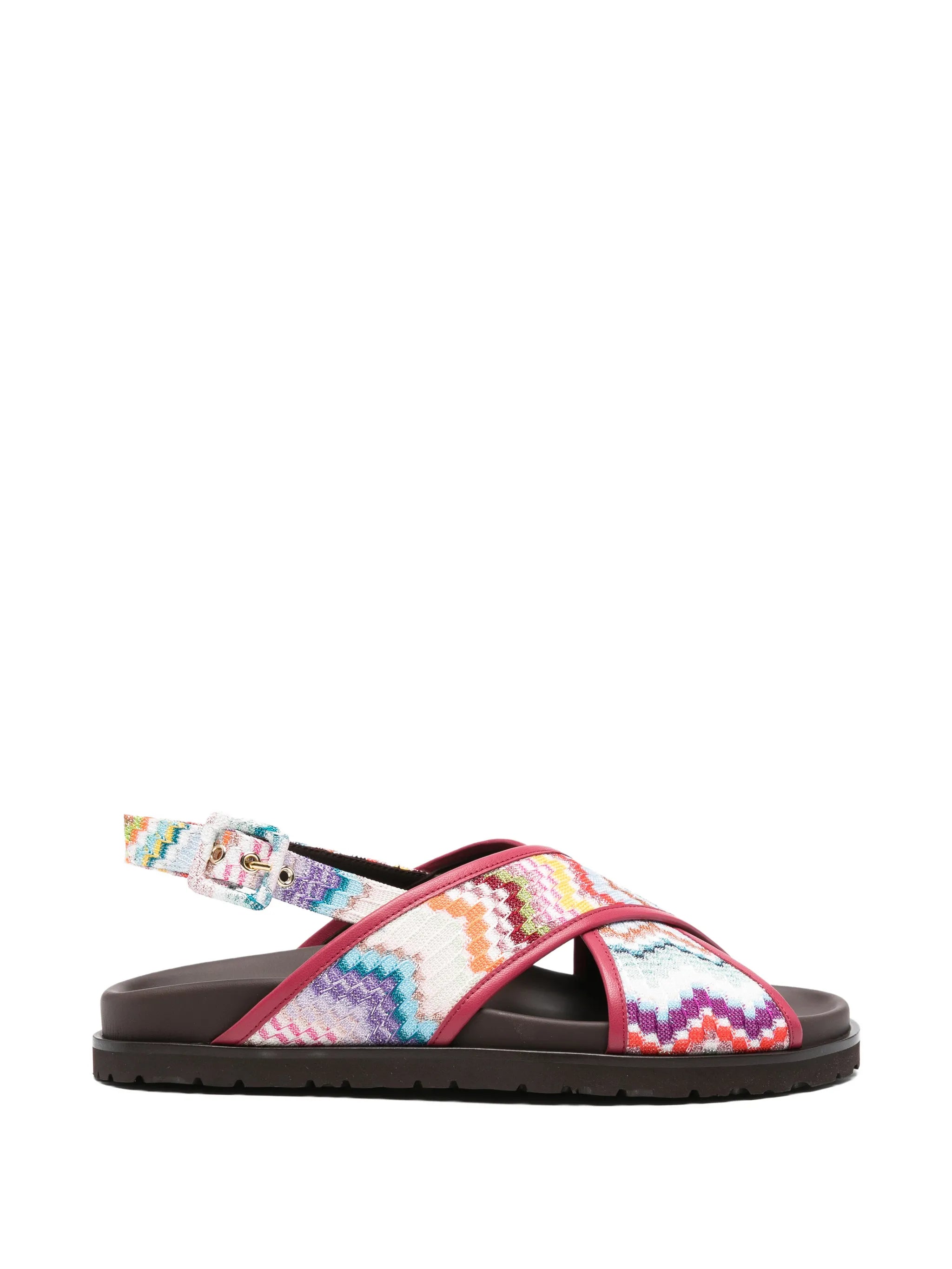 zigzag strap sandals