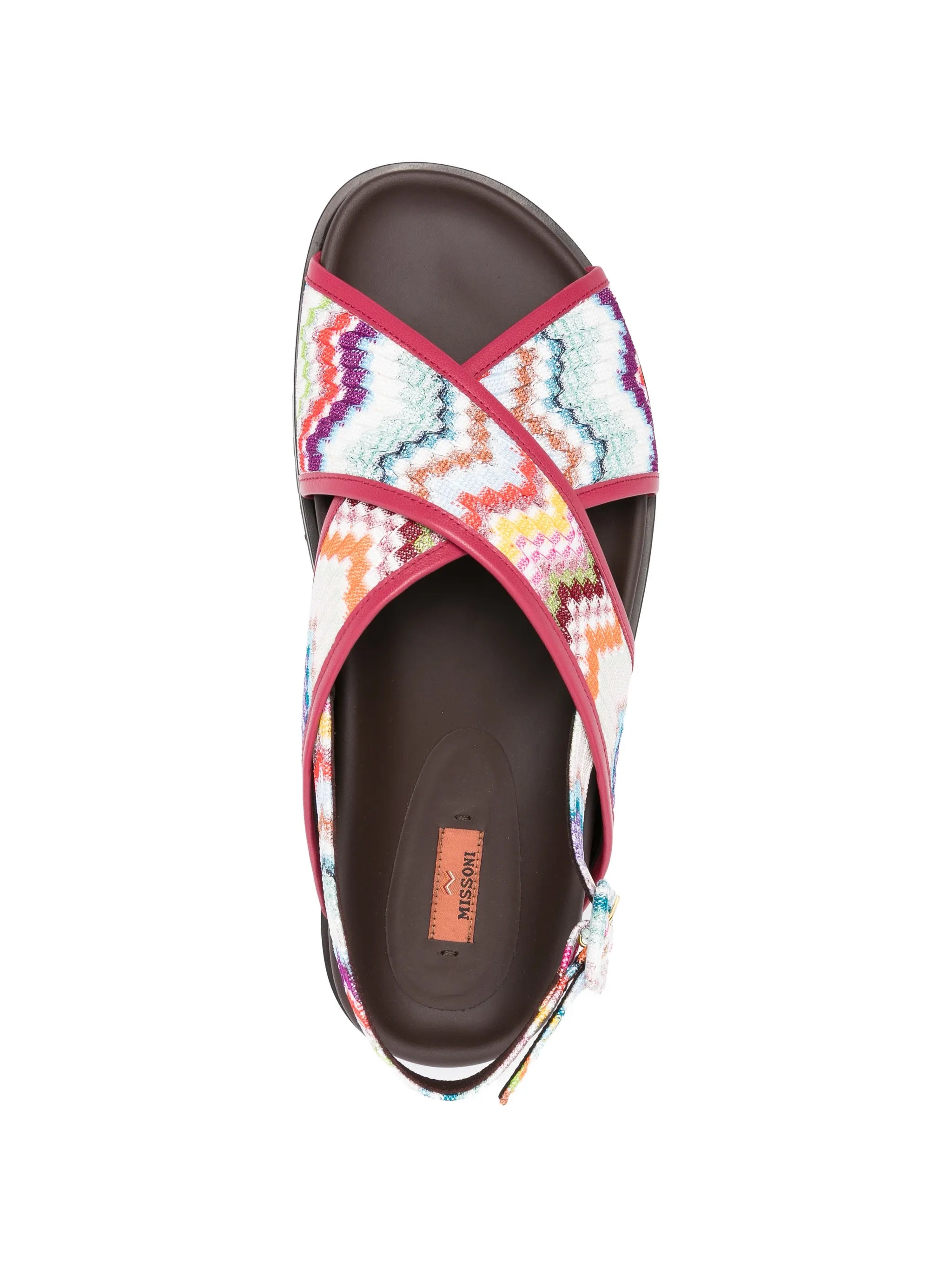 zigzag strap sandals