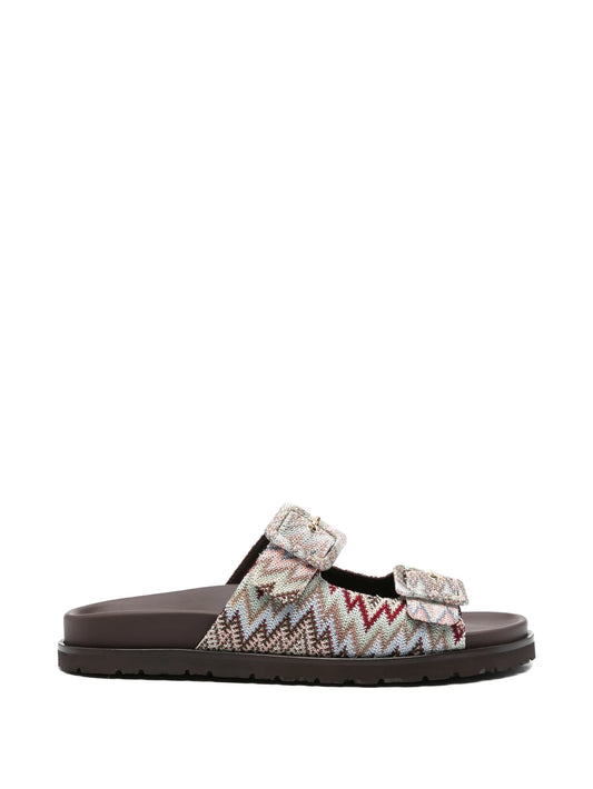 Clea zigzag buckle-fastening sandals