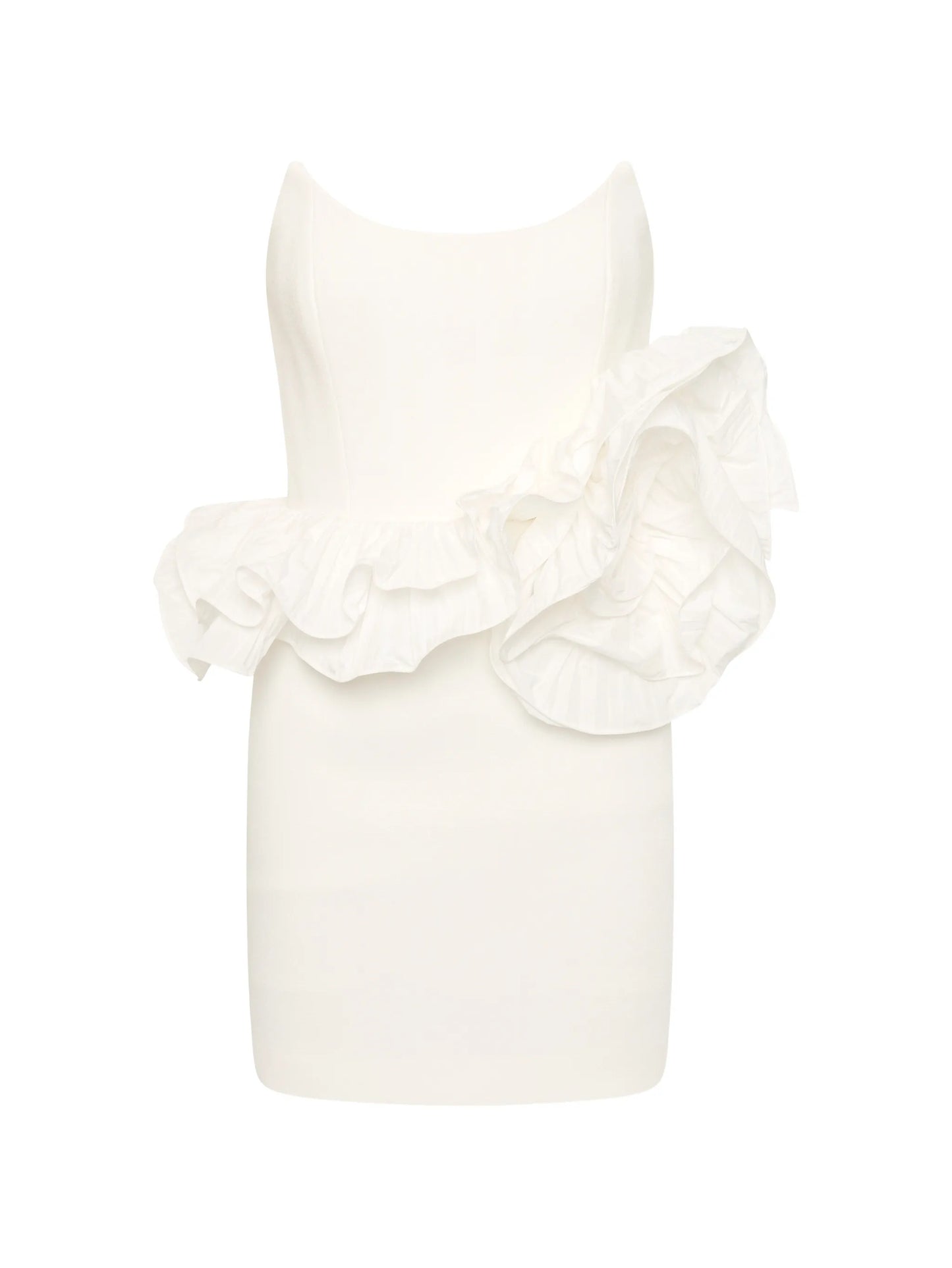 Ozias ruffled strapless mini dress