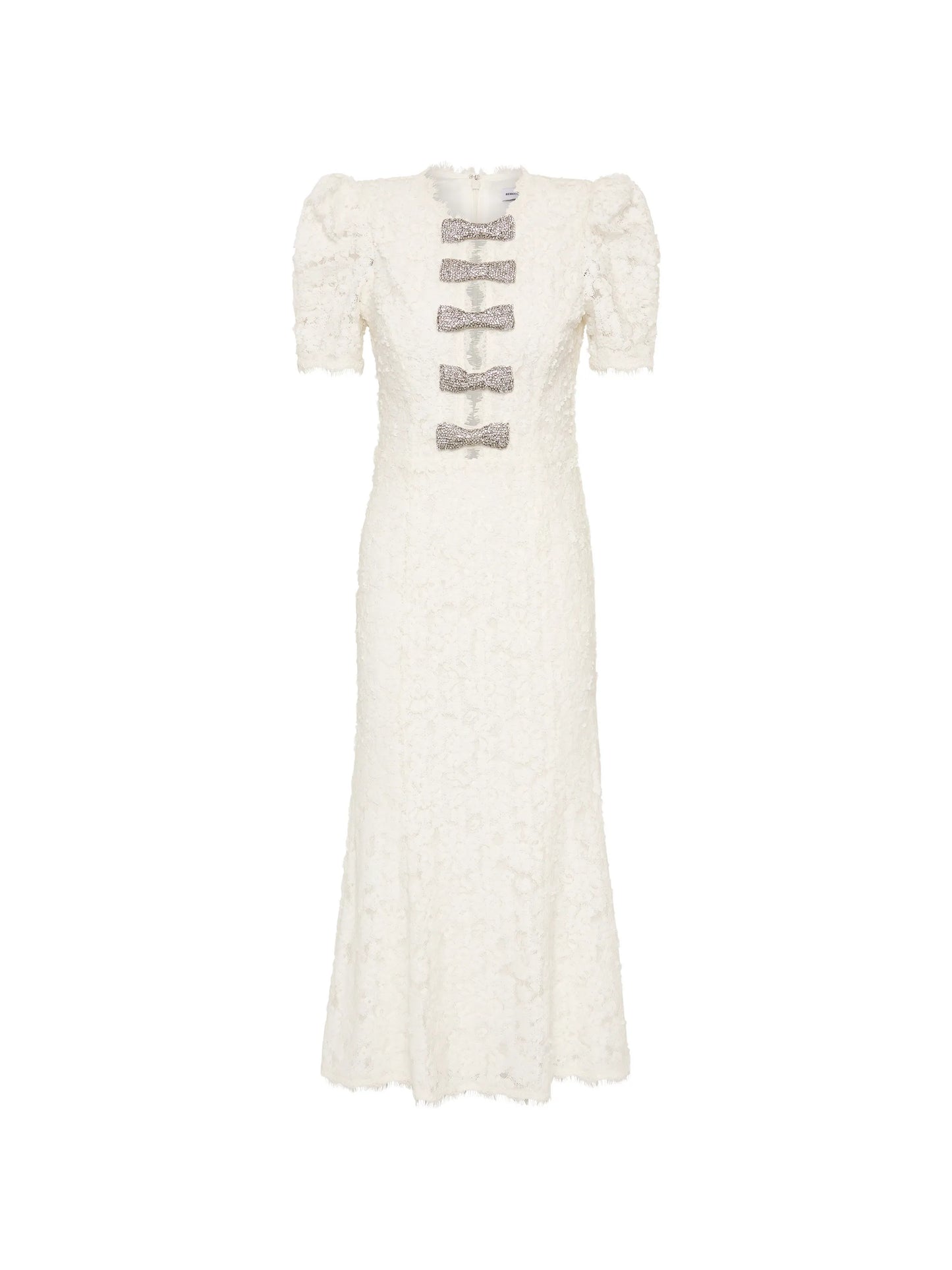 Dillon bow-detail midi dress
